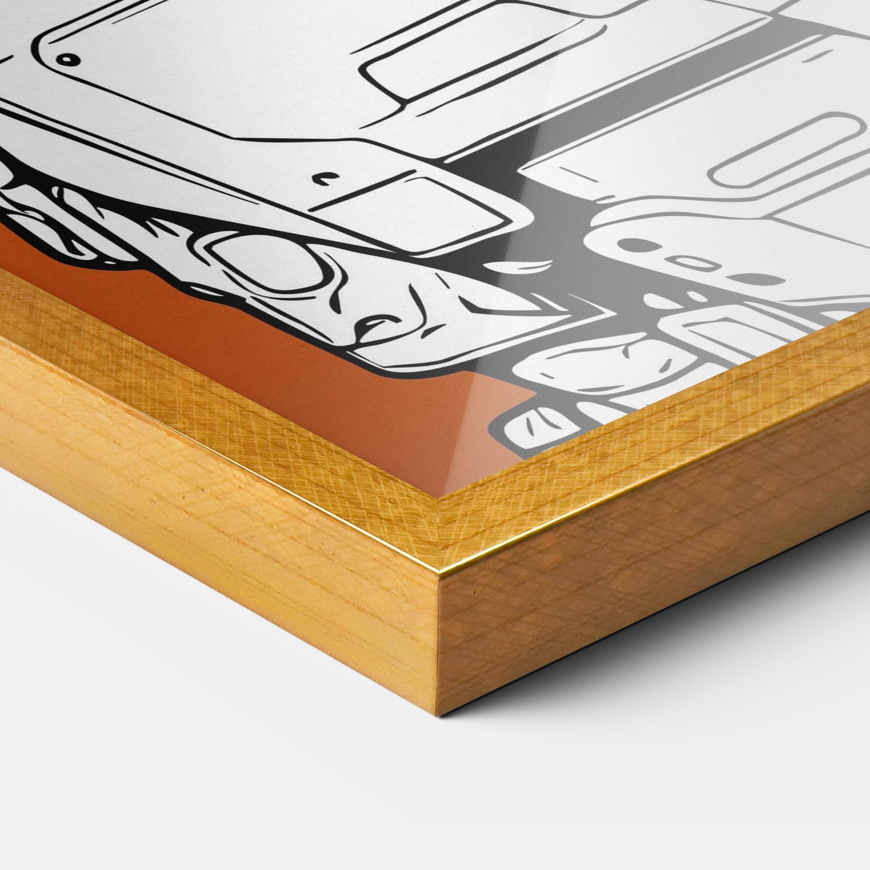 Poster Înrămat Robotech Armor mockup 3