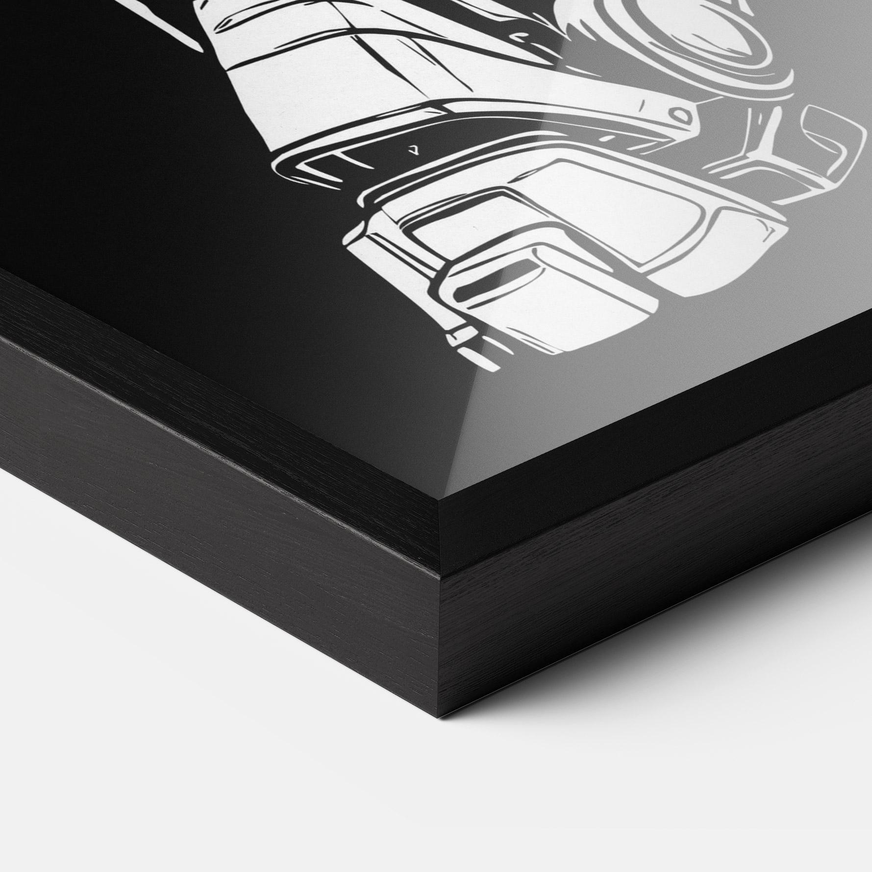 Poster Înrămat Battlefield Robot Art mockup 3