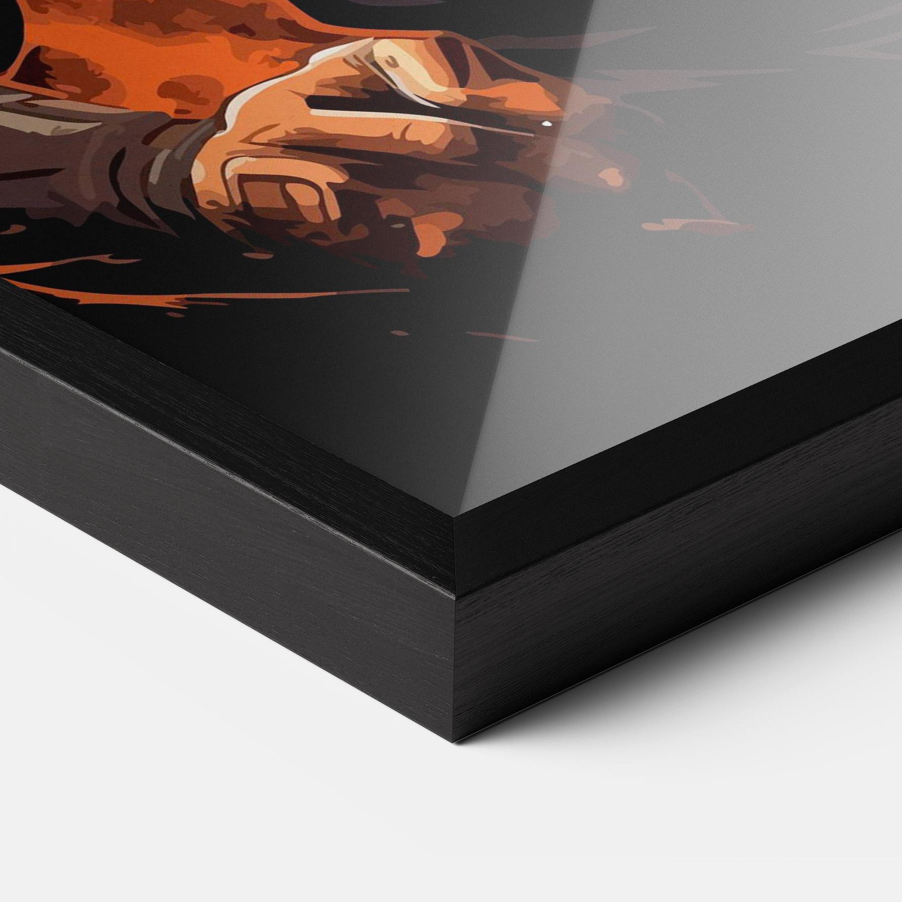 Poster Înrămat Goku mockup 3