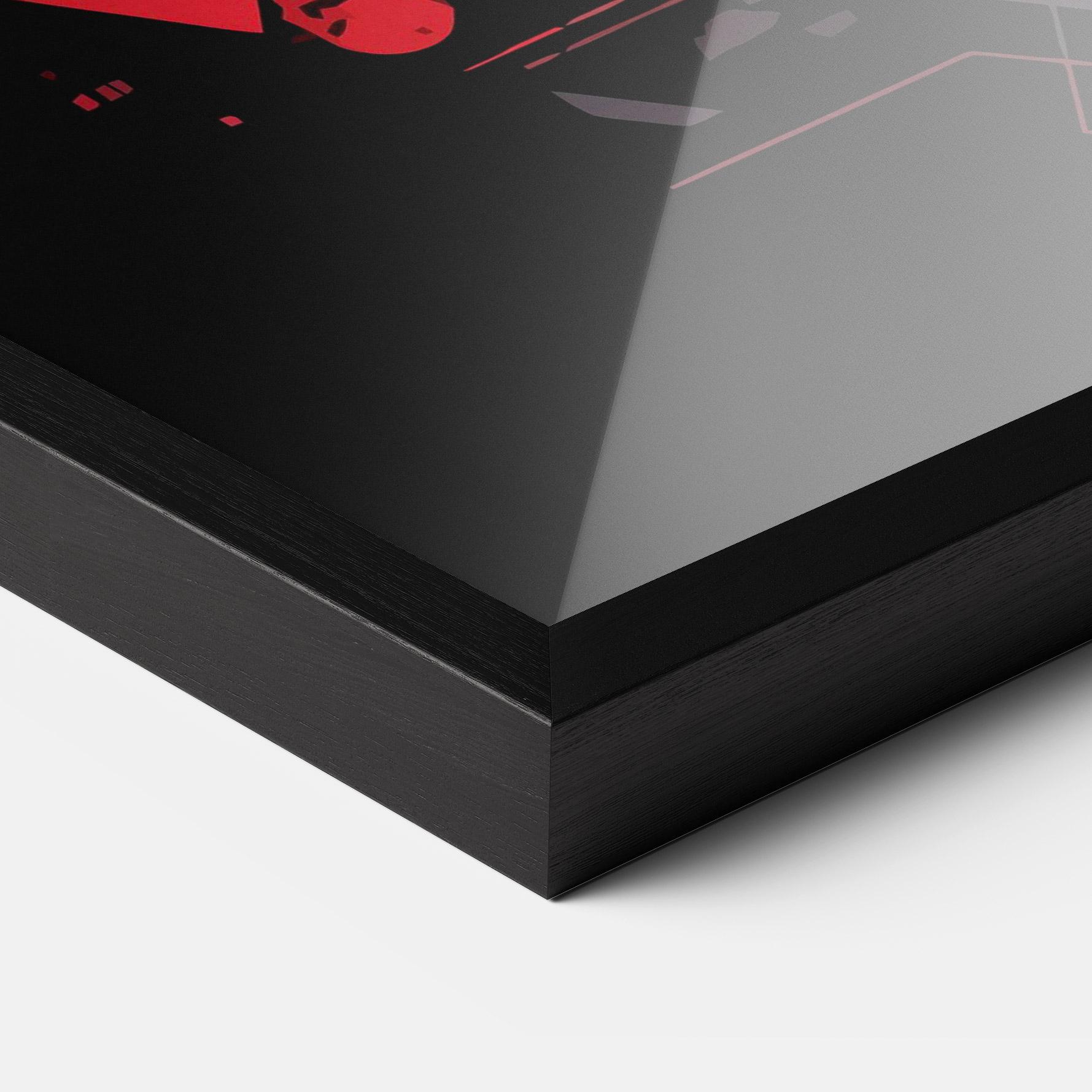 Poster Înrămat Red Robot Art mockup 3