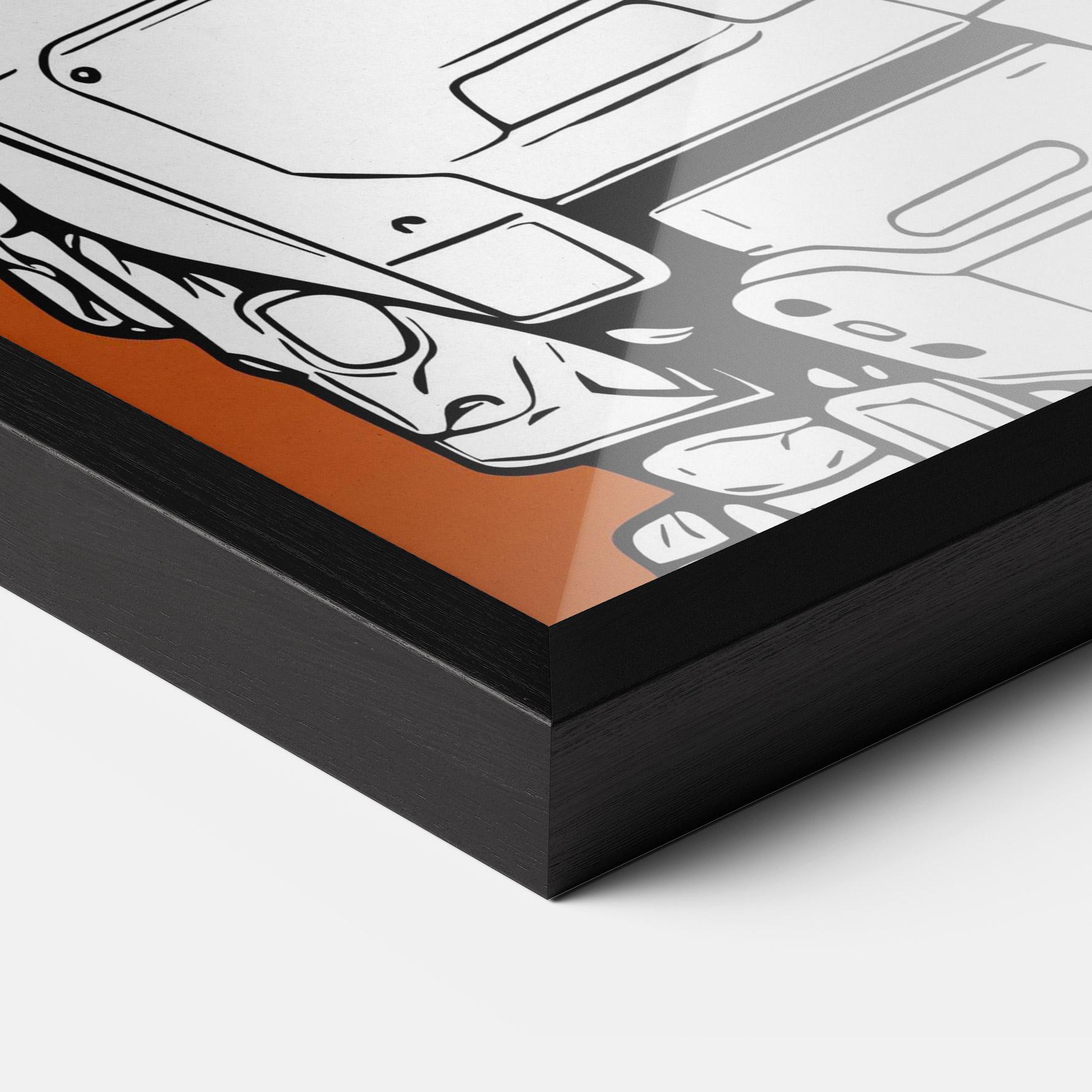 Poster Înrămat Robotech Armor mockup 3