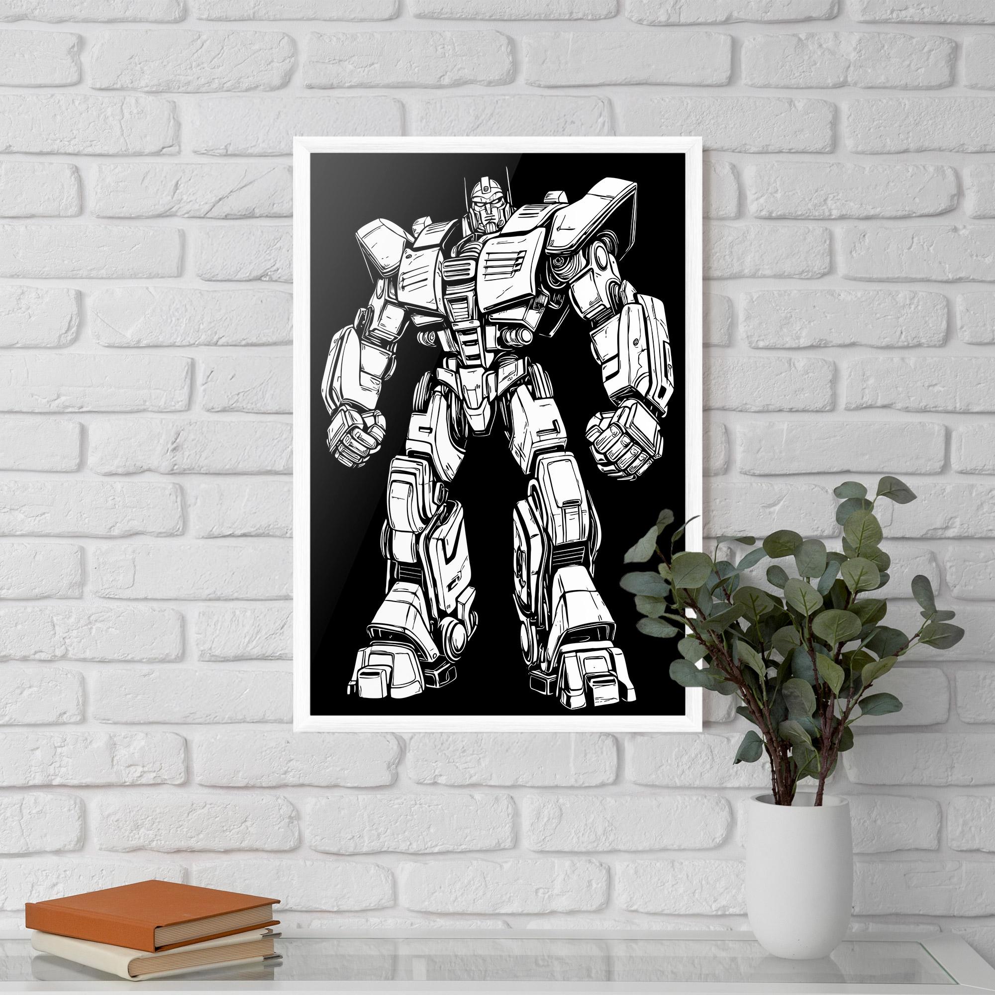 Poster Înrămat Battlefield Robot Art mockup 5