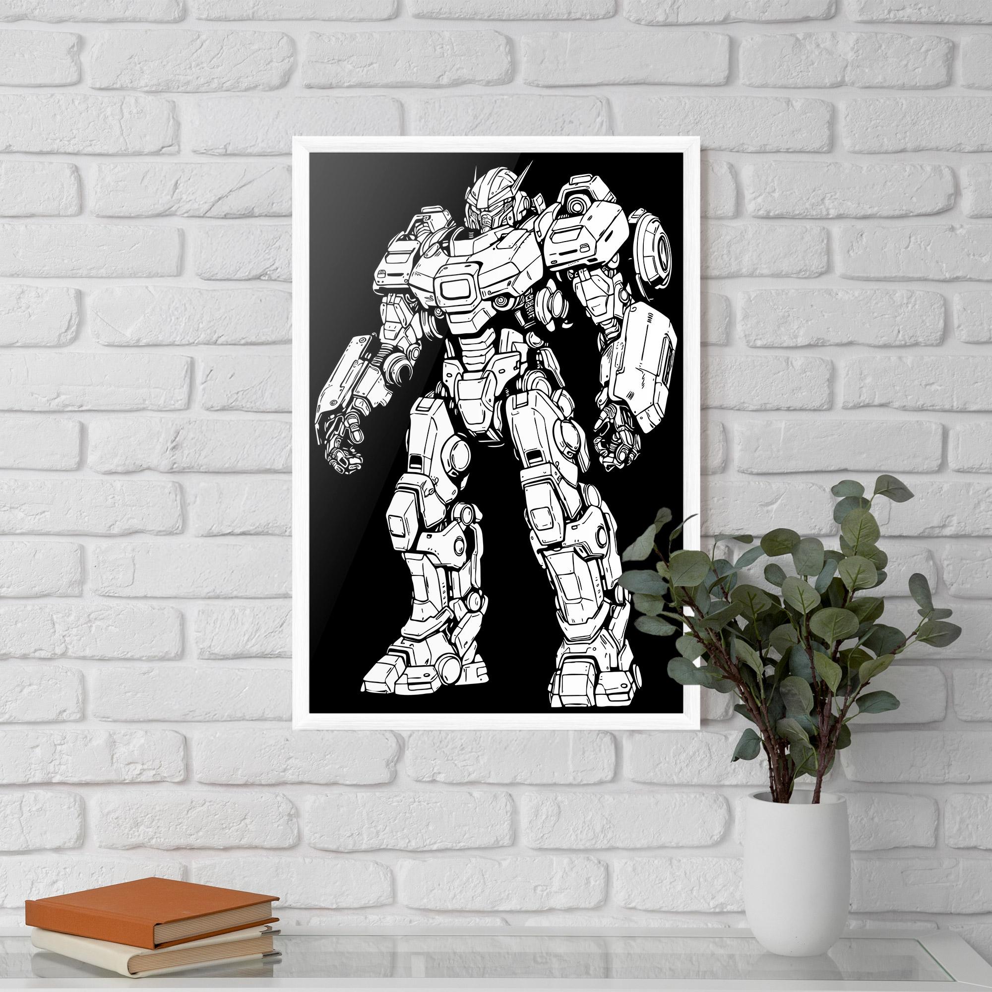 Poster Înrămat Battlefield Robot mockup 5