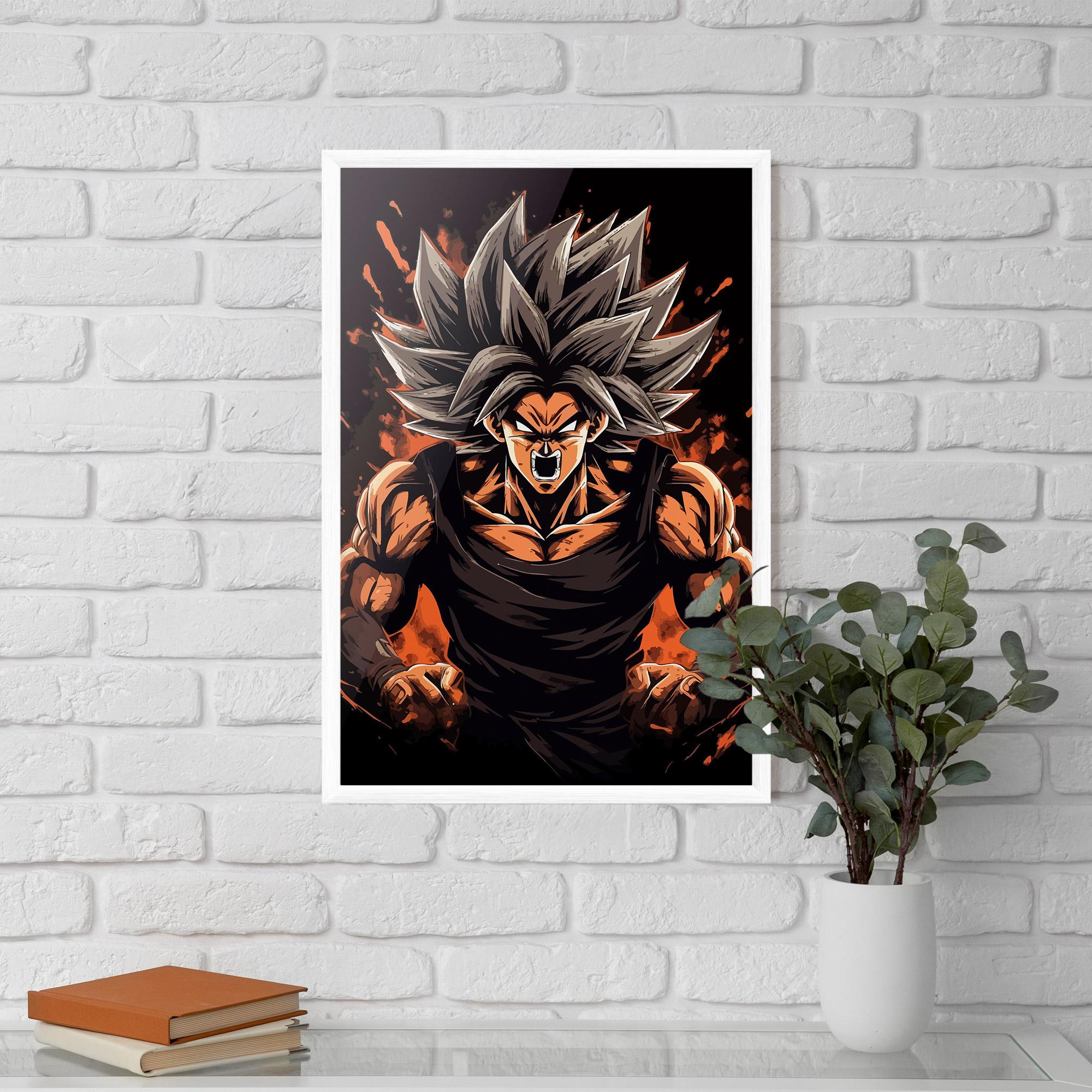 Poster Înrămat Goku mockup 5