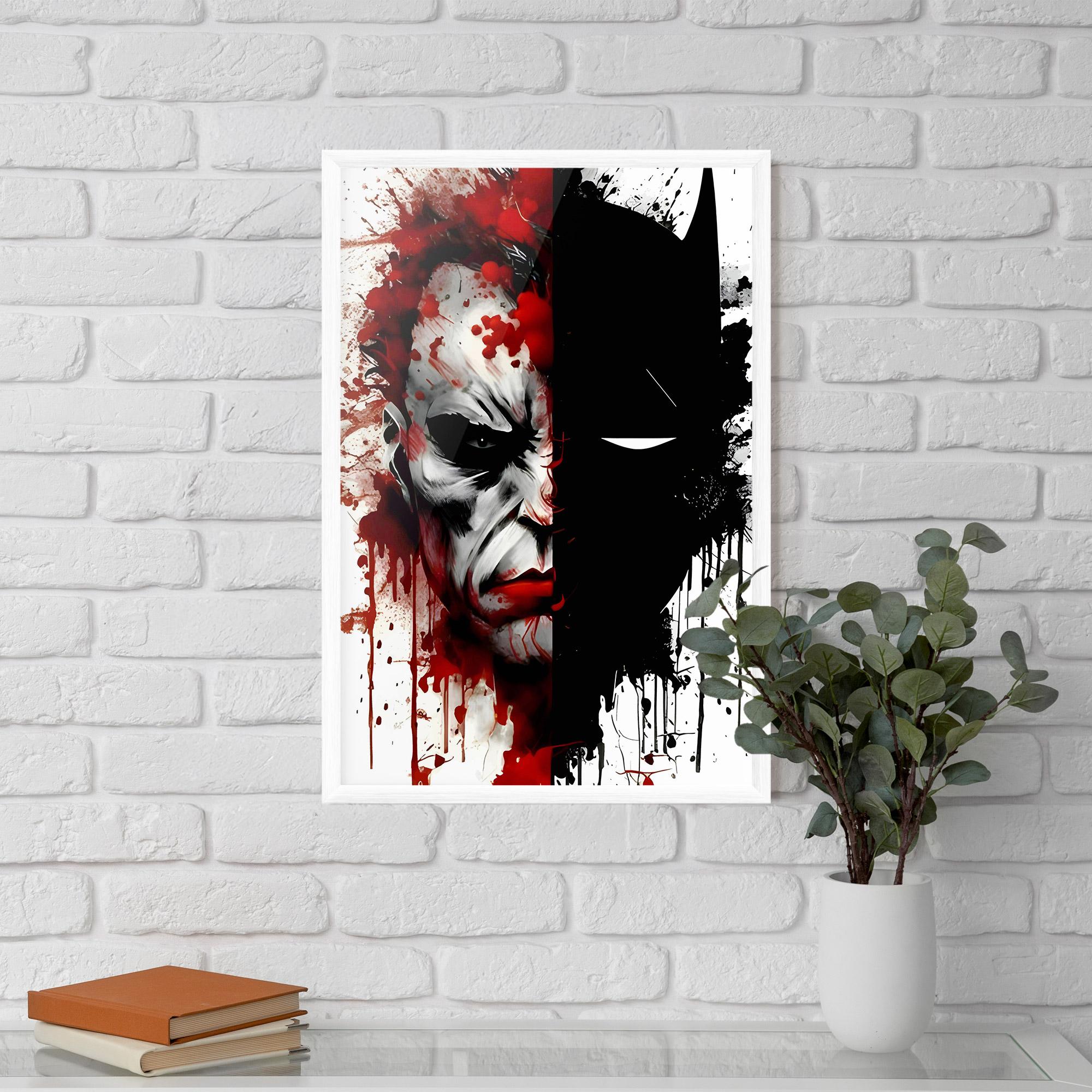 Poster Înrămat Half Batman mockup 5
