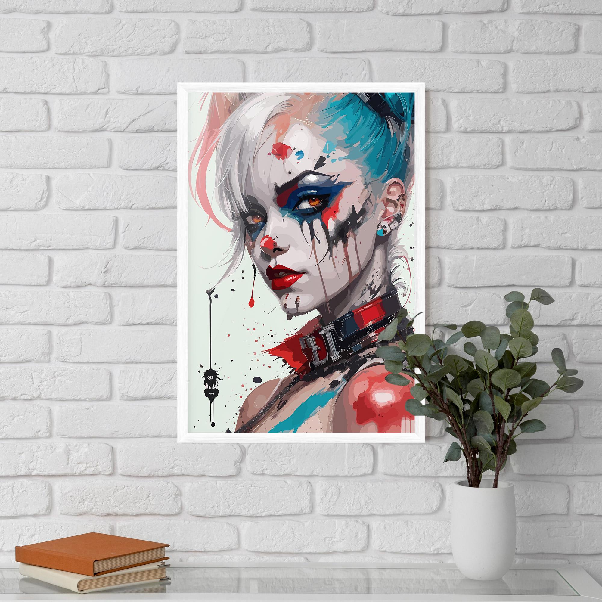 Poster Înrămat Harley Quin Art mockup 5