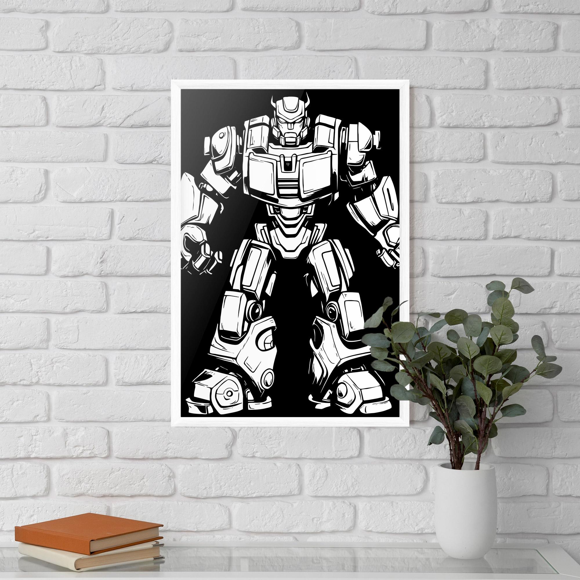 Poster Înrămat Robot Machine mockup 5