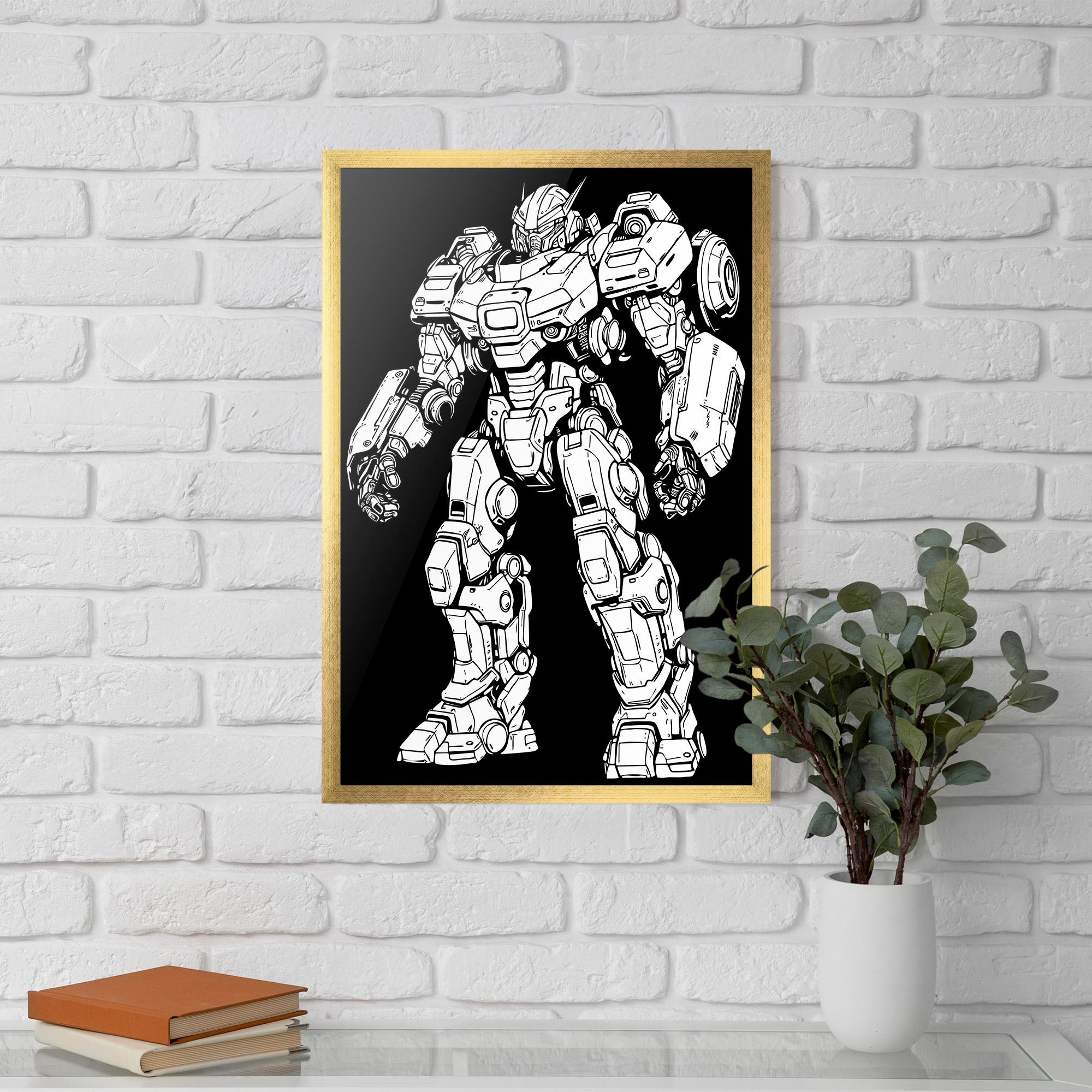 Poster Înrămat Battlefield Robot mockup 5