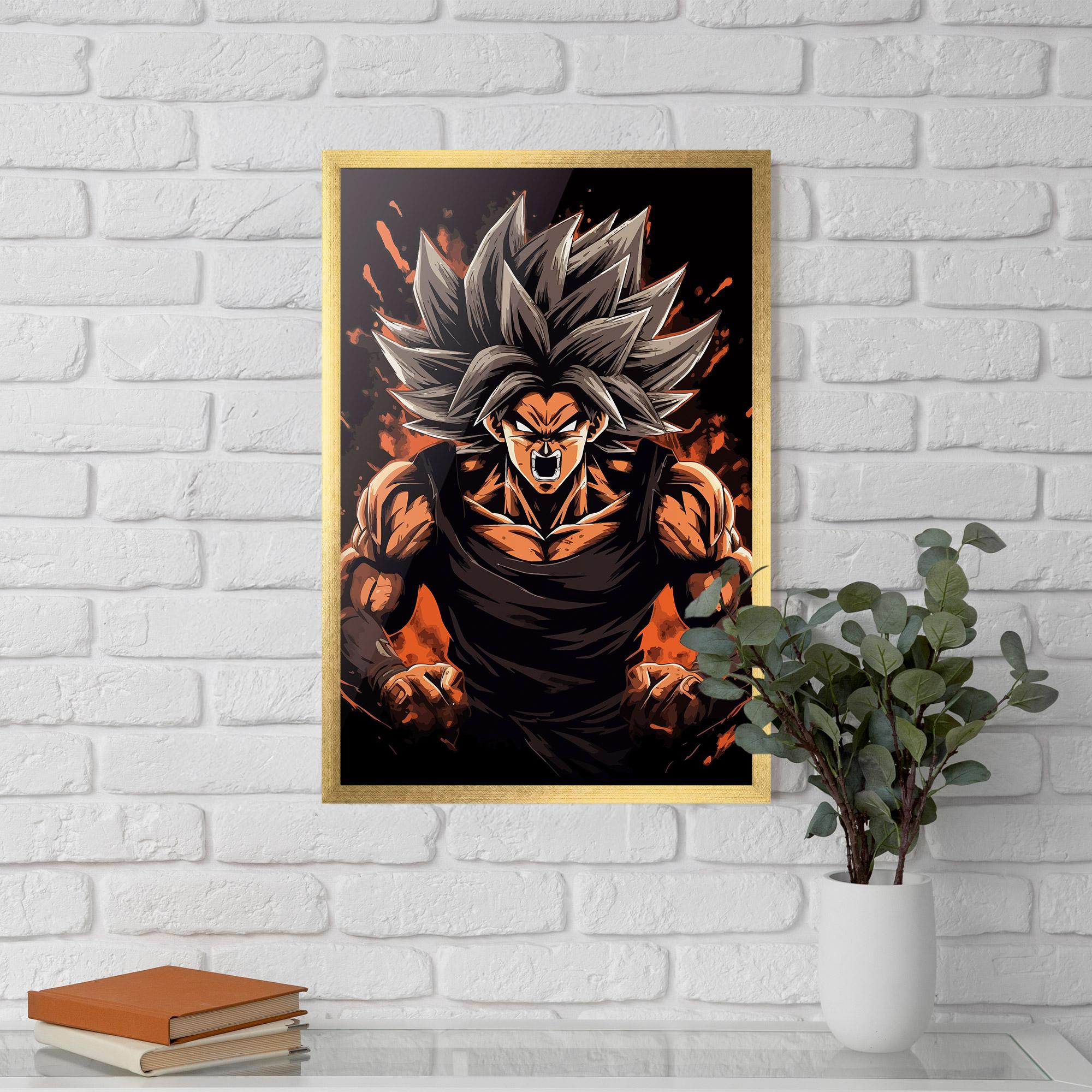 Poster Înrămat Goku mockup 5