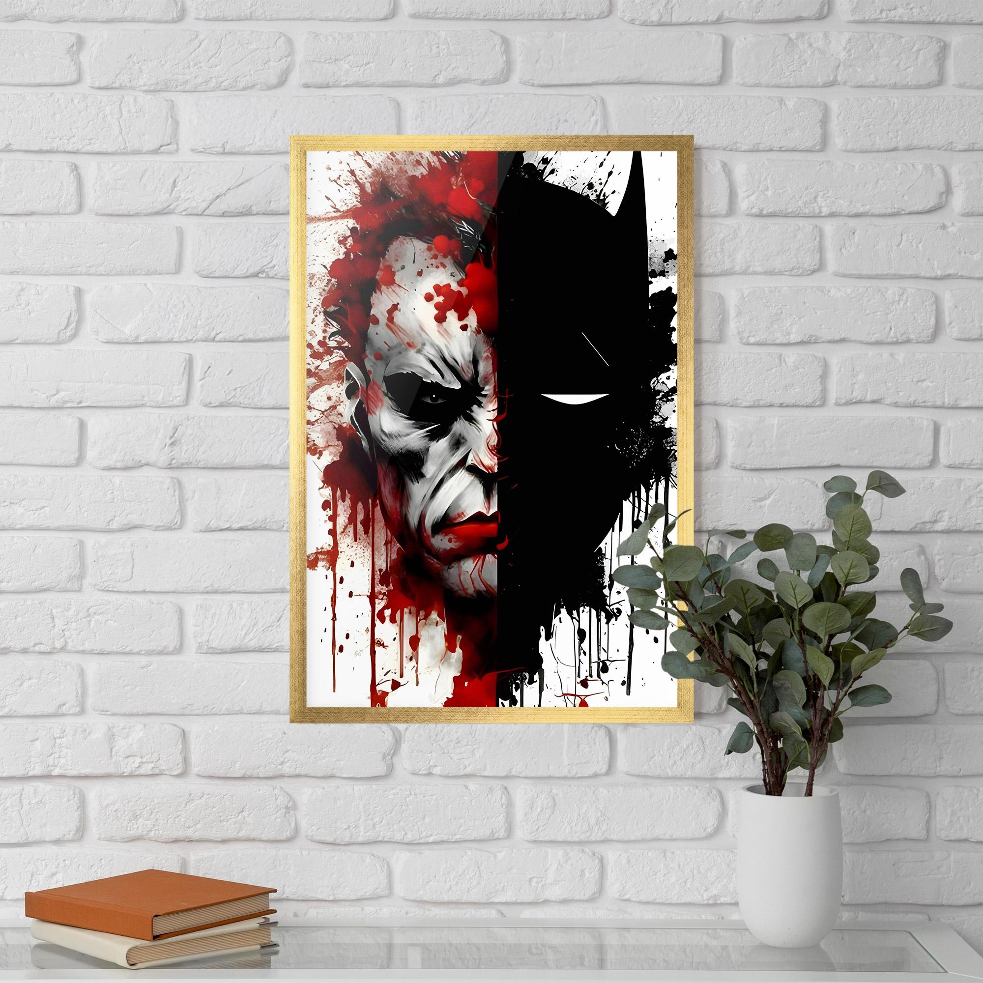 Poster Înrămat Half Batman mockup 5