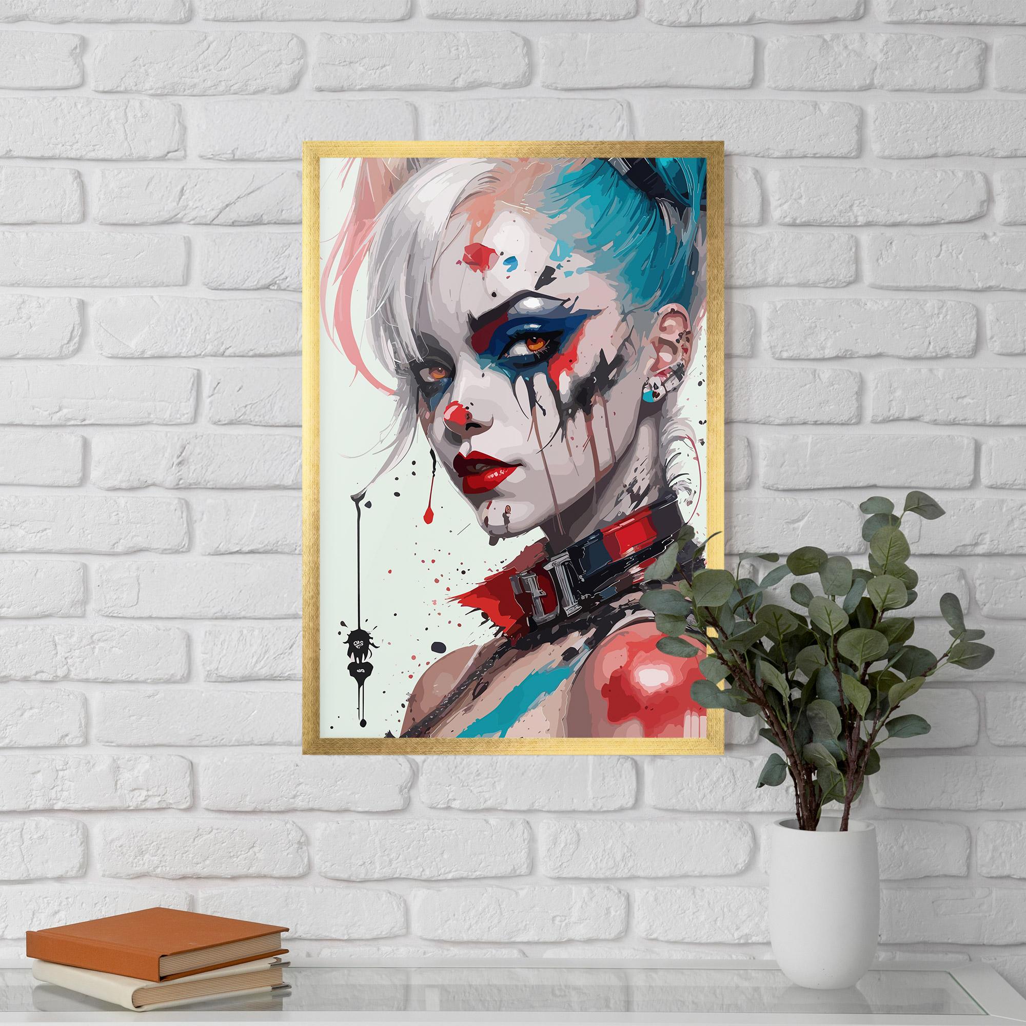 Poster Înrămat Harley Quin Art mockup 5