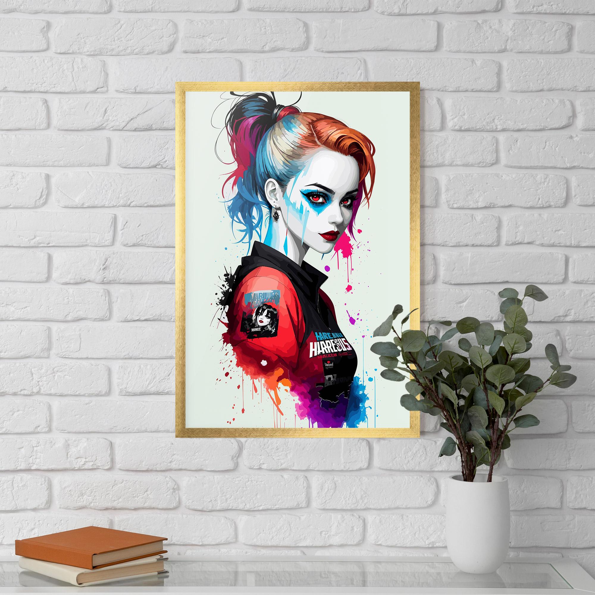 Poster Înrămat Harley Quin mockup 5