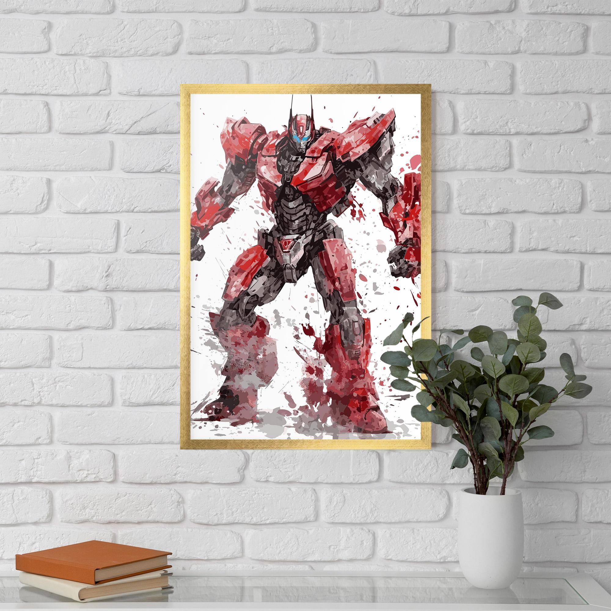 Poster Înrămat Red Sentinel Prime mockup 5