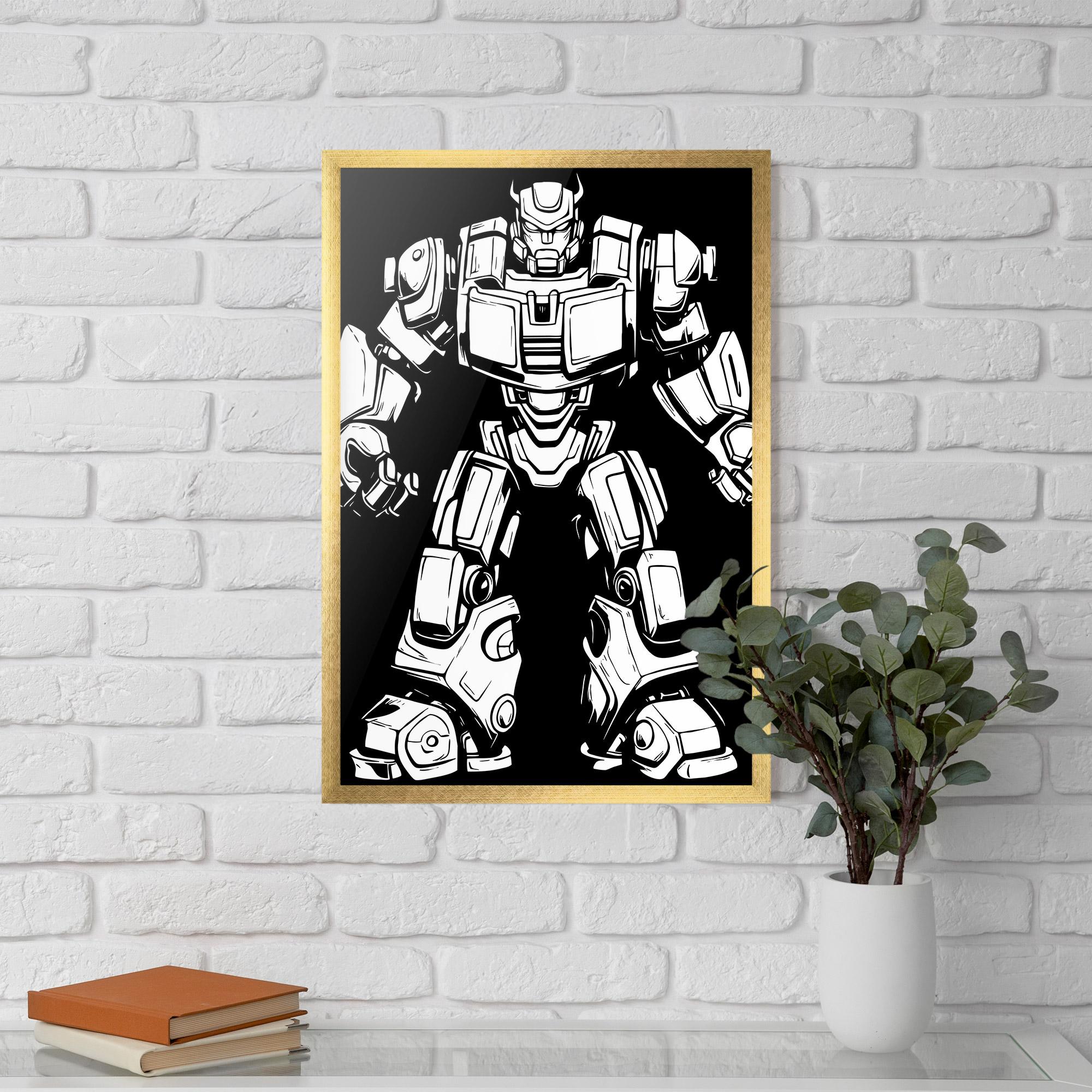Poster Înrămat Robot Machine mockup 5