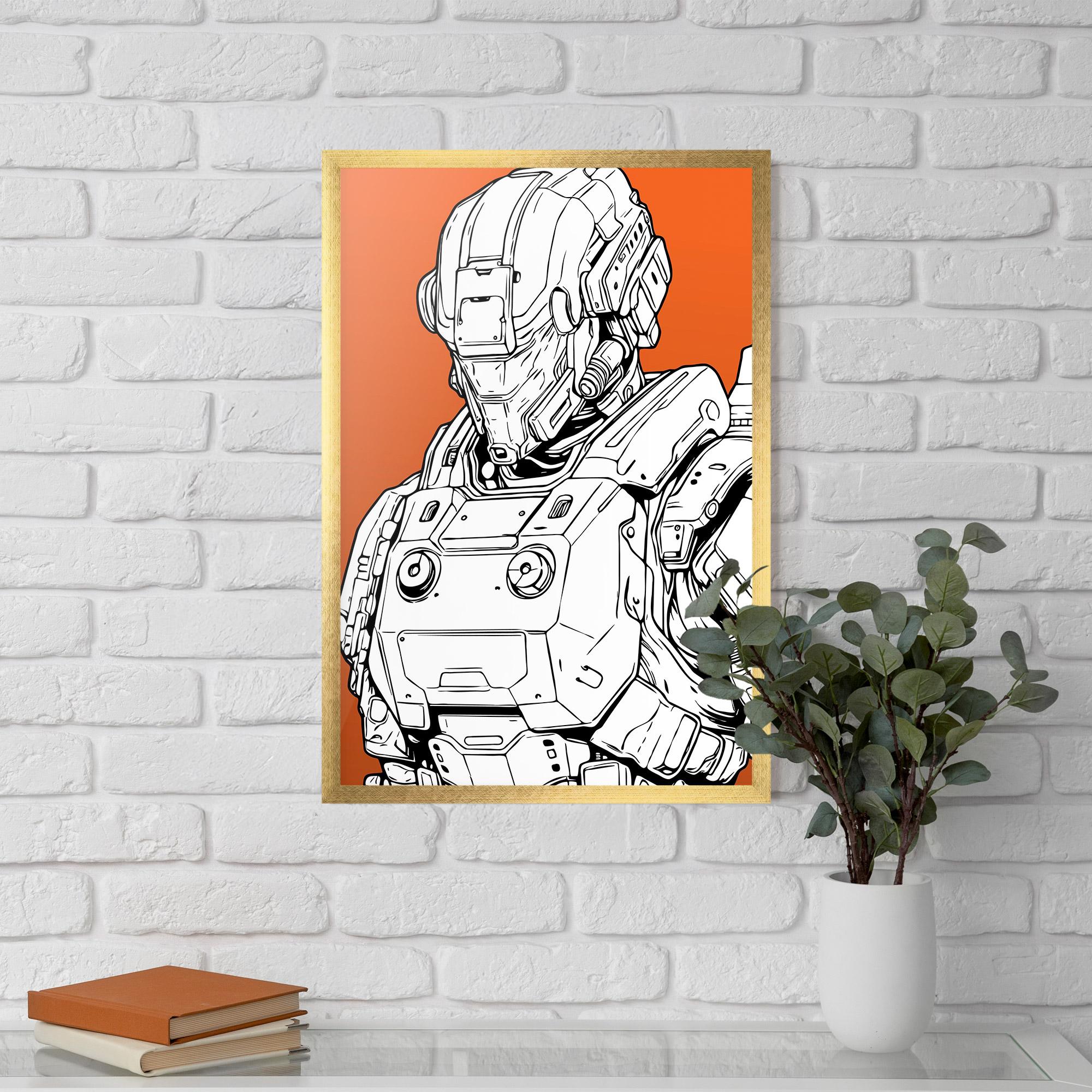 Poster Înrămat Robotech Armor mockup 5