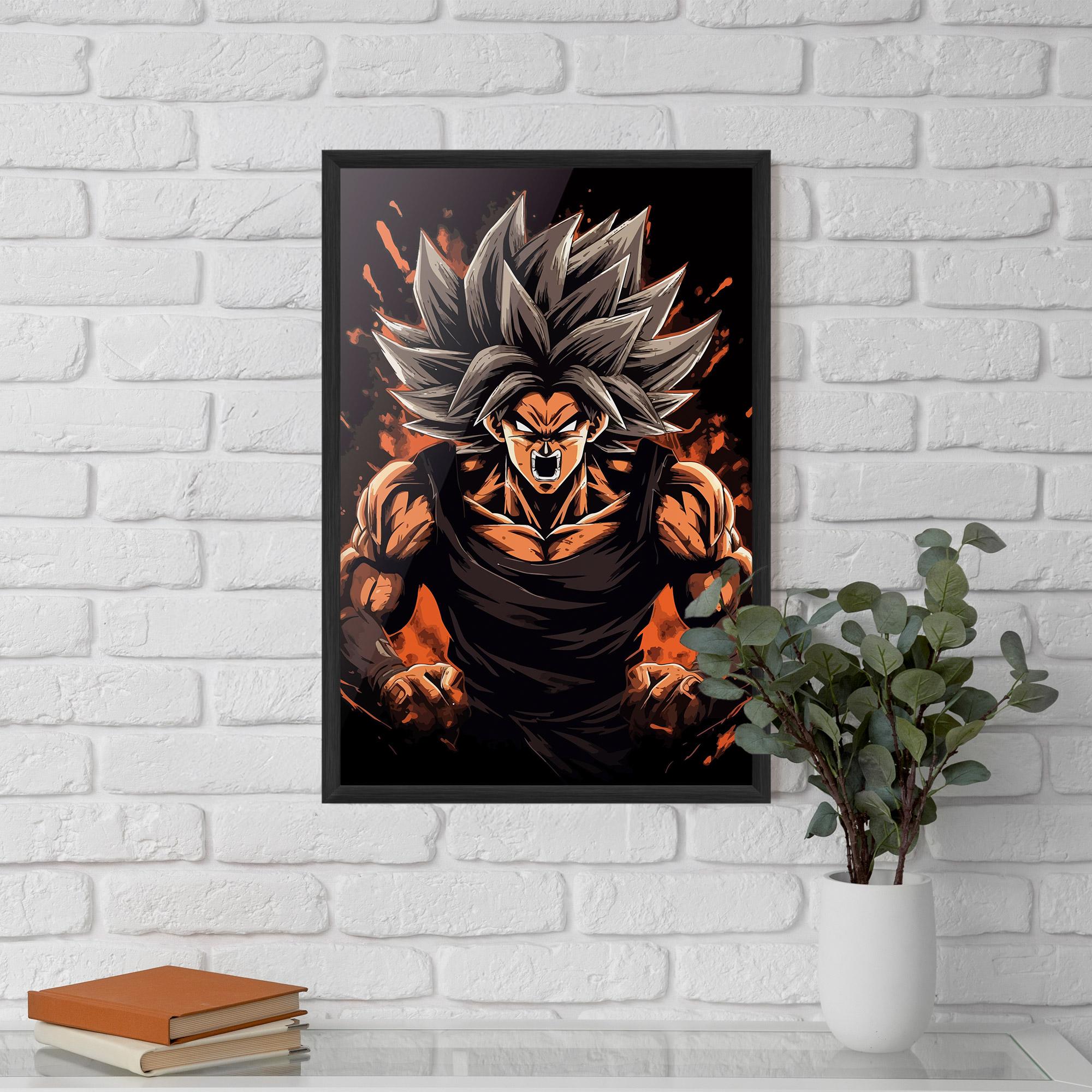 Poster Înrămat Goku mockup 5