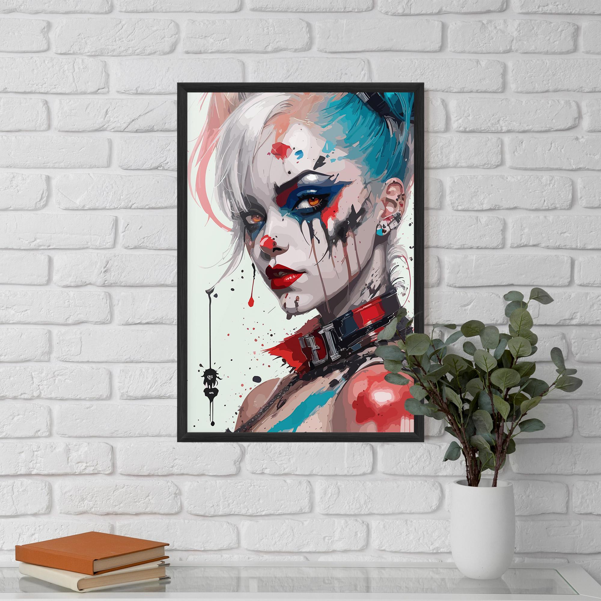 Poster Înrămat Harley Quin Art mockup 5