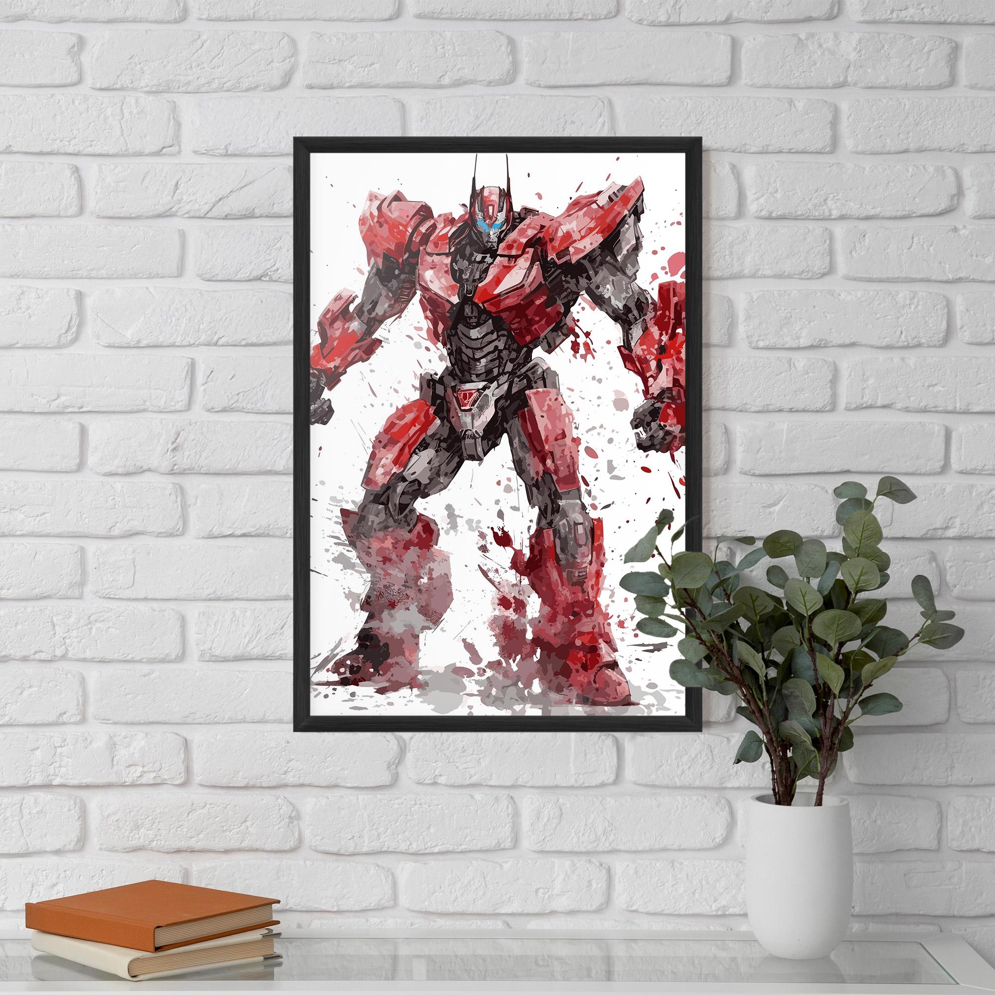 Poster Înrămat Red Sentinel Prime mockup 5