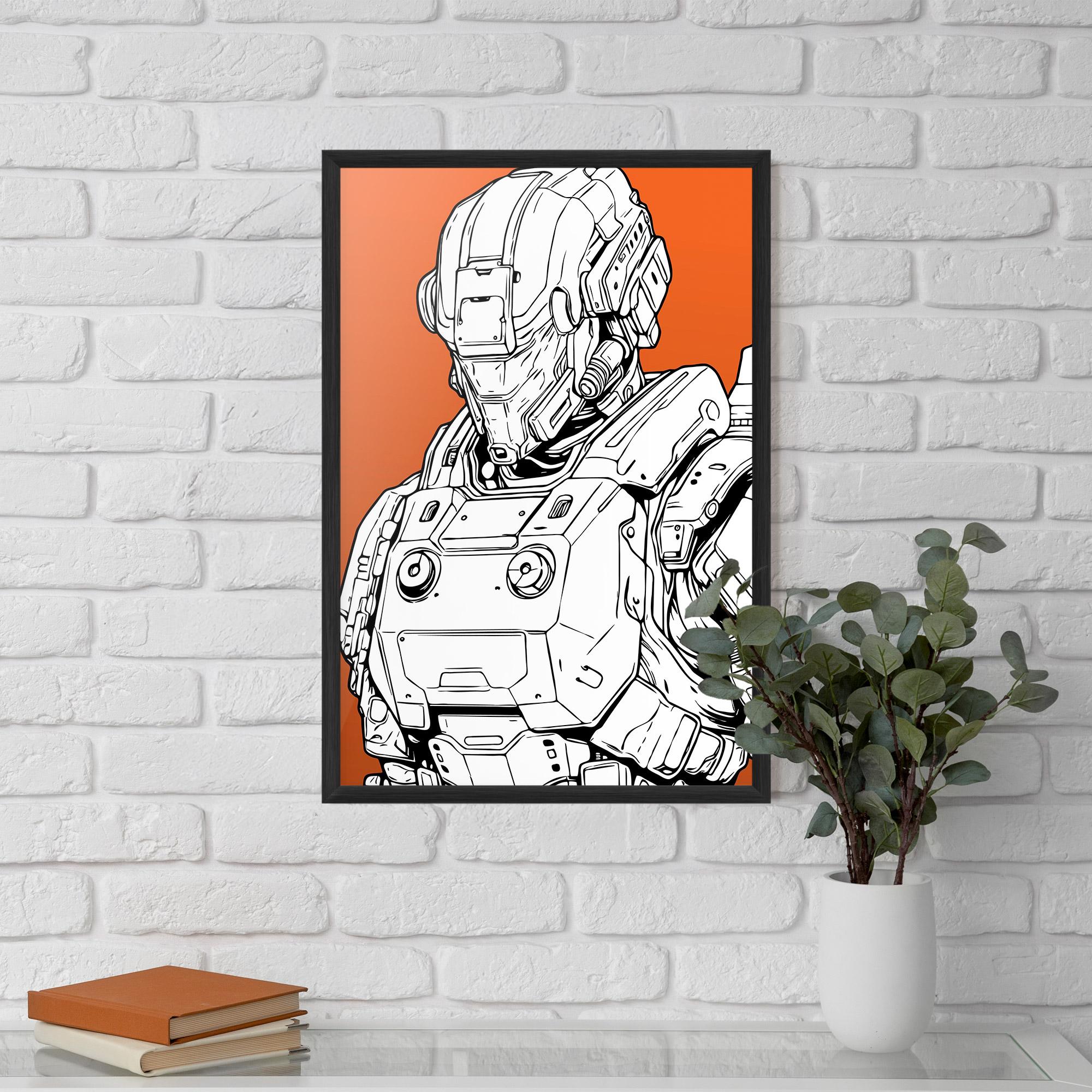 Poster Înrămat Robotech Armor mockup 5