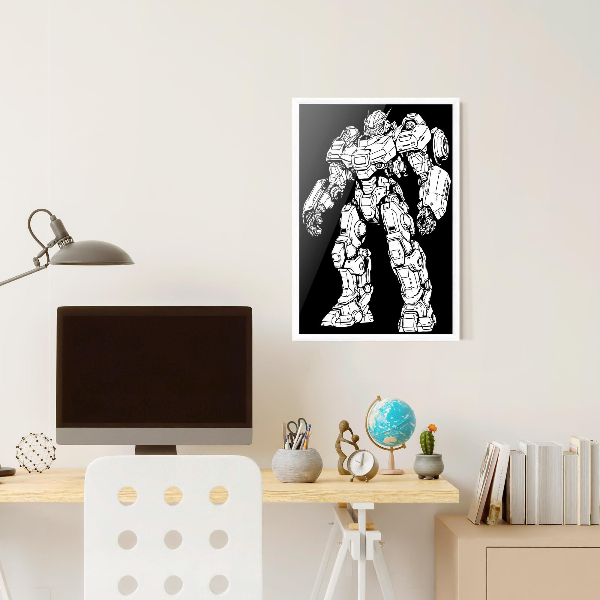 Poster Înrămat Battlefield Robot mockup 6