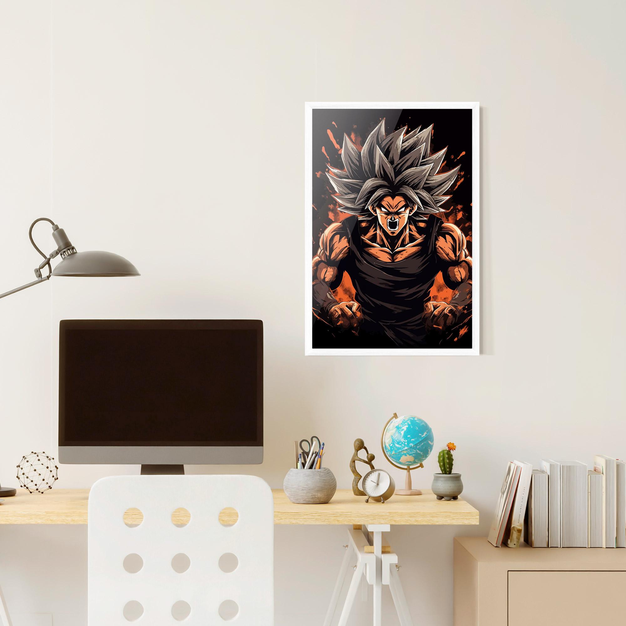 Poster Înrămat Goku mockup 6