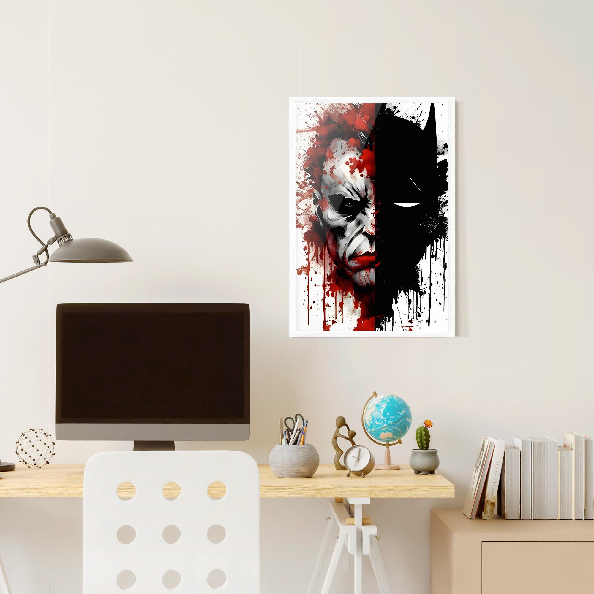 Poster Înrămat Half Batman mockup 6