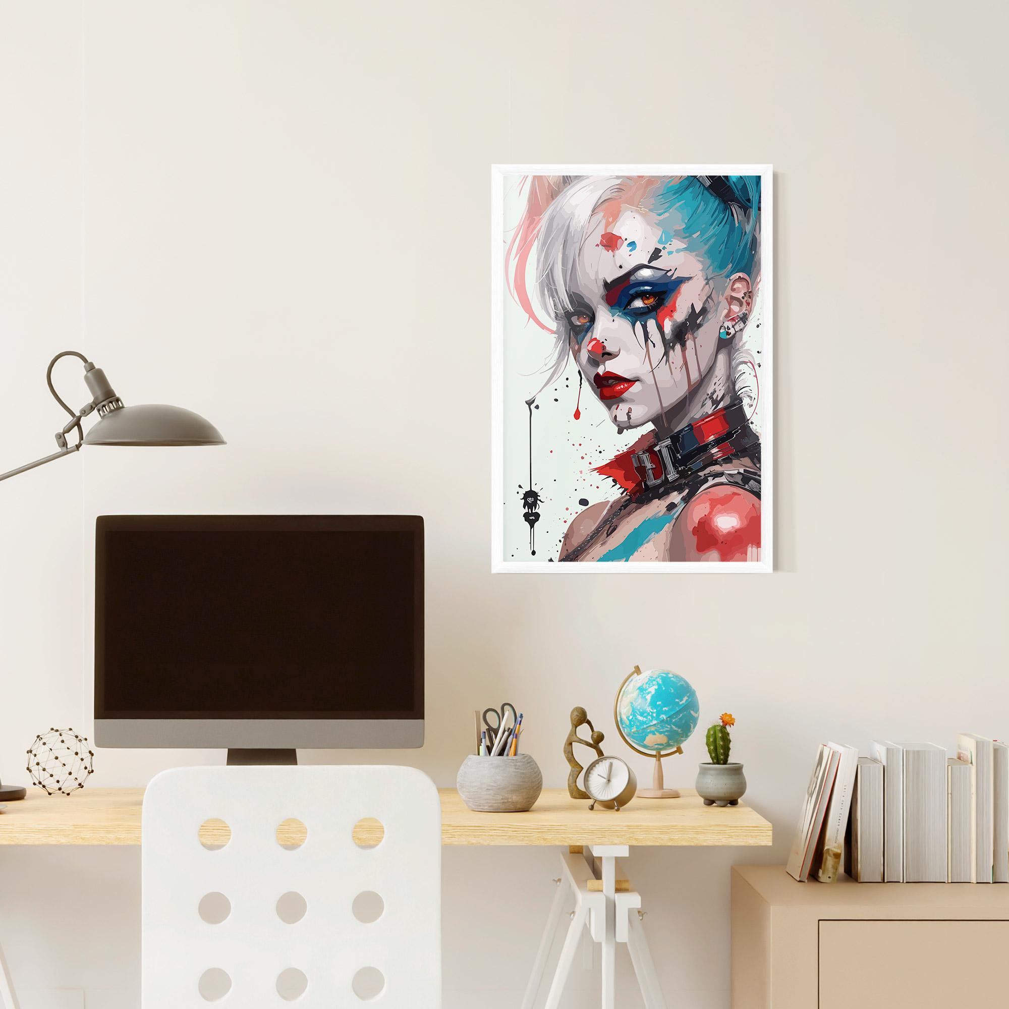 Poster Înrămat Harley Quin Art mockup 6