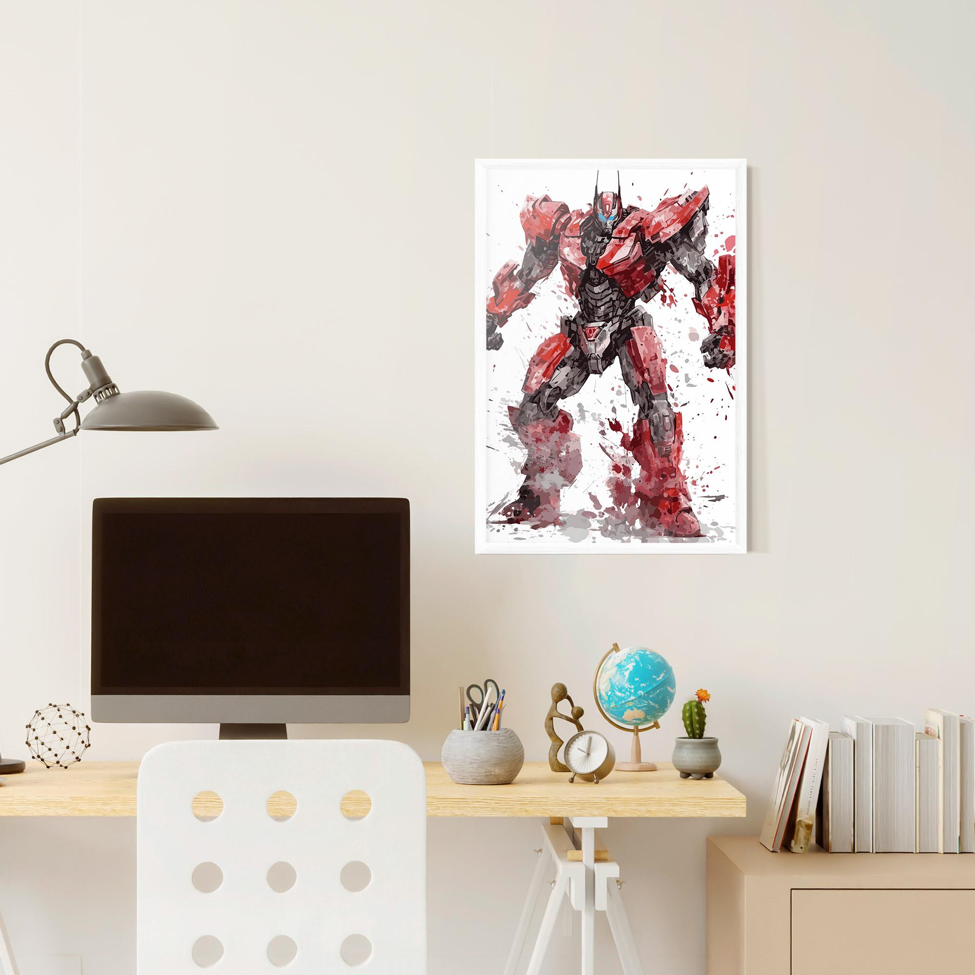 Poster Înrămat Red Sentinel Prime mockup 6