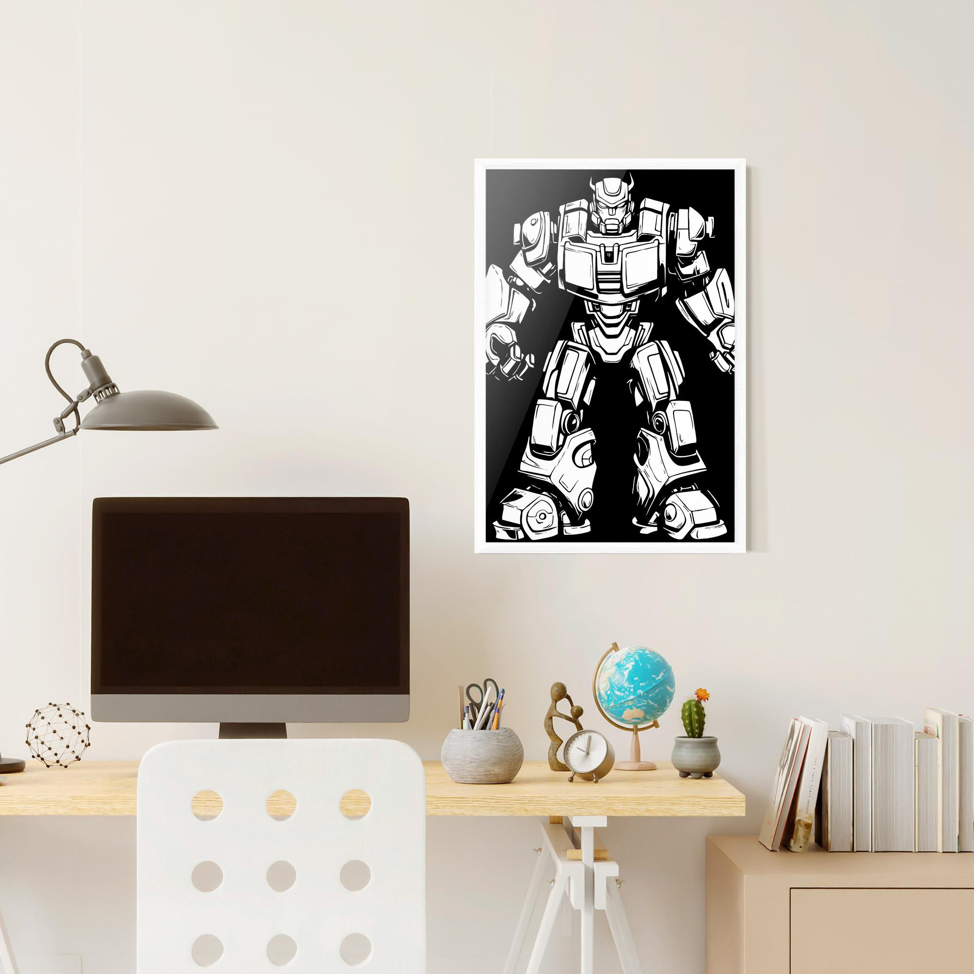 Poster Înrămat Robot Machine mockup 6