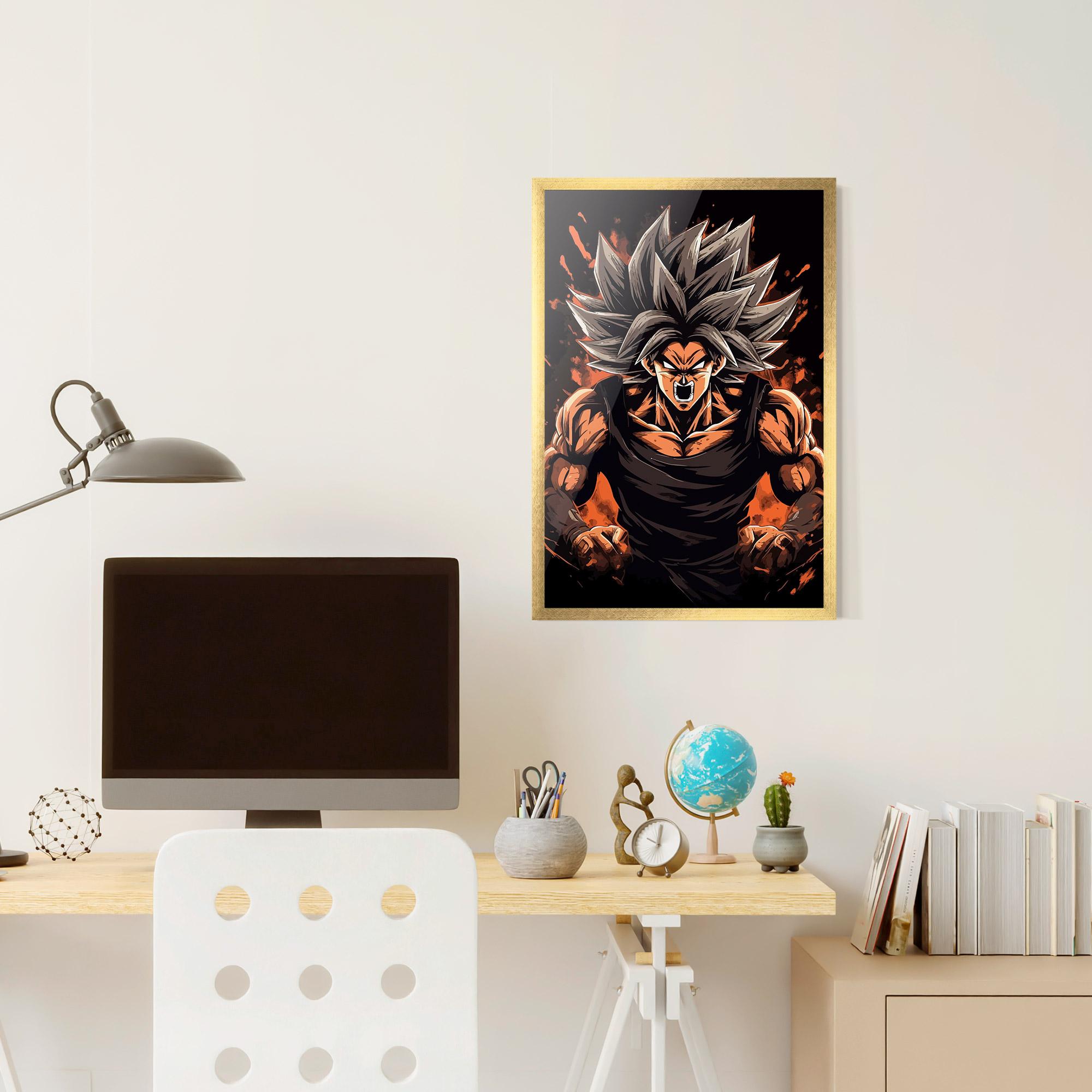 Poster Înrămat Goku mockup 6