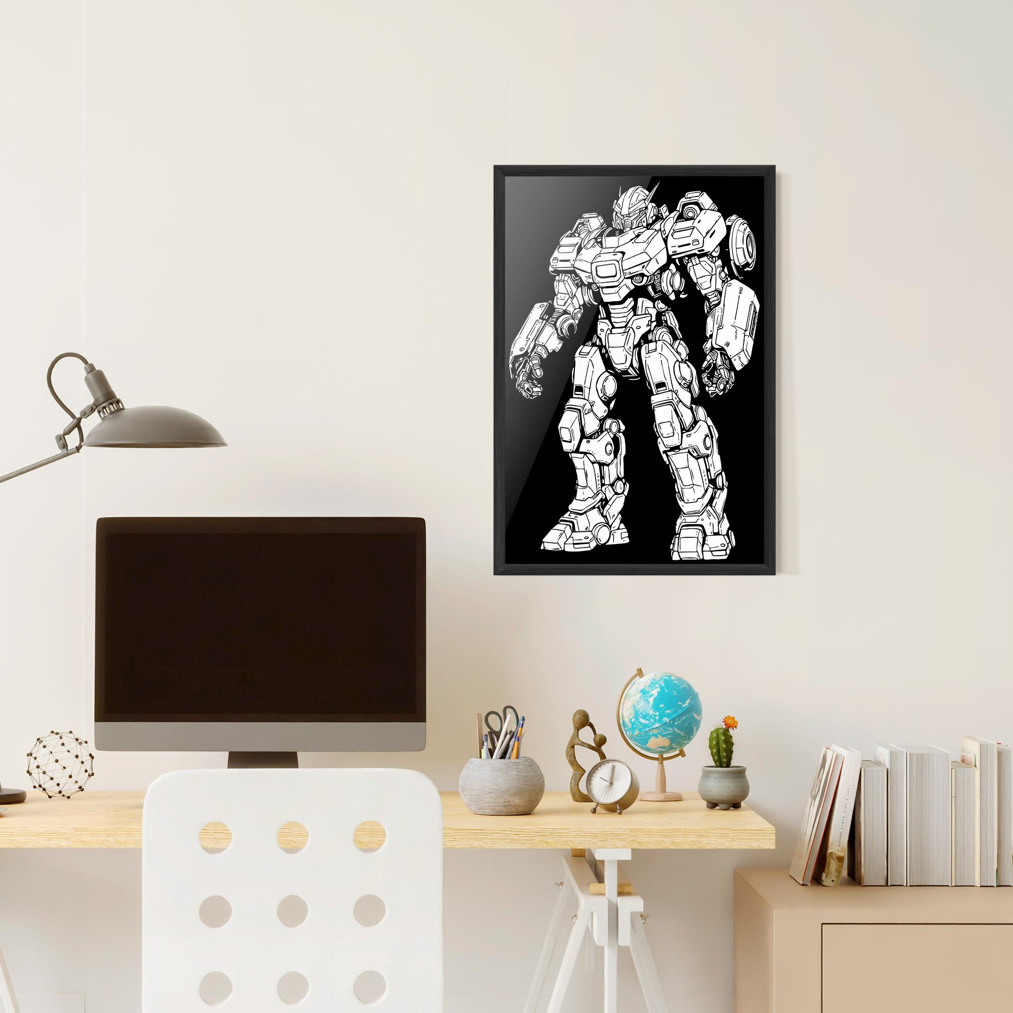 Poster Înrămat Battlefield Robot mockup 6