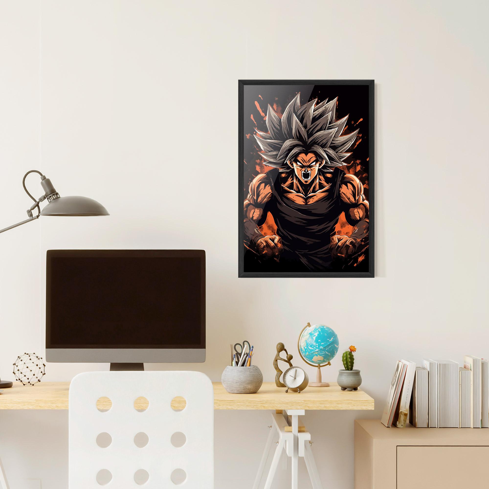 Poster Înrămat Goku mockup 6