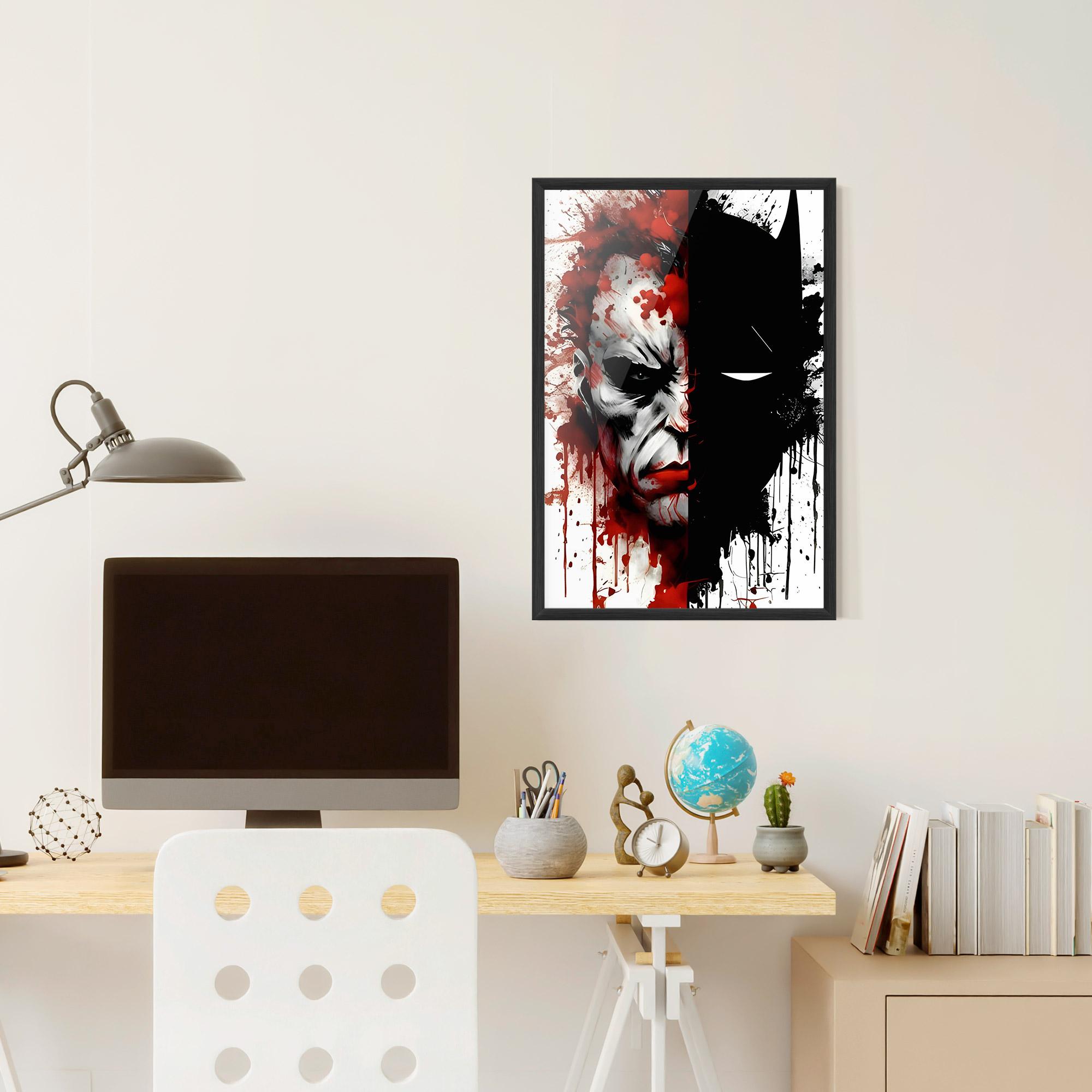 Poster Înrămat Half Batman mockup 6