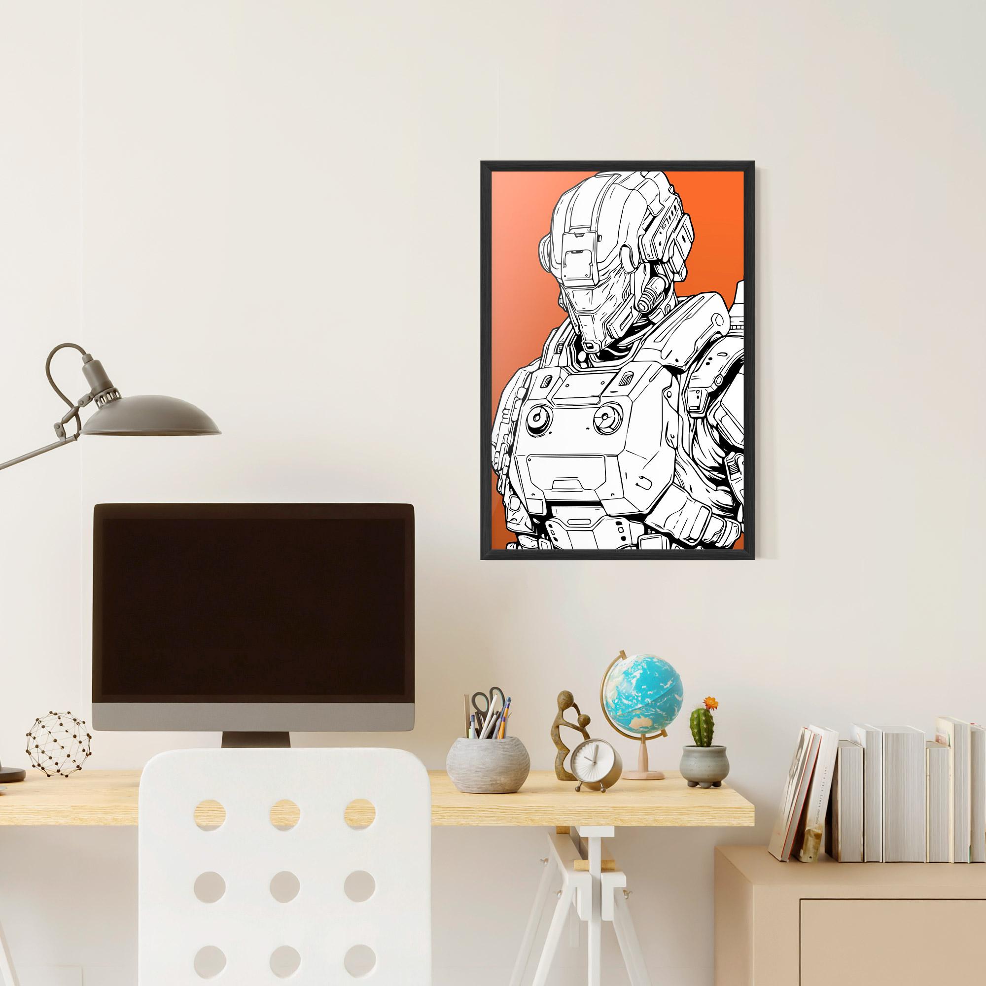 Poster Înrămat Robotech Armor mockup 6