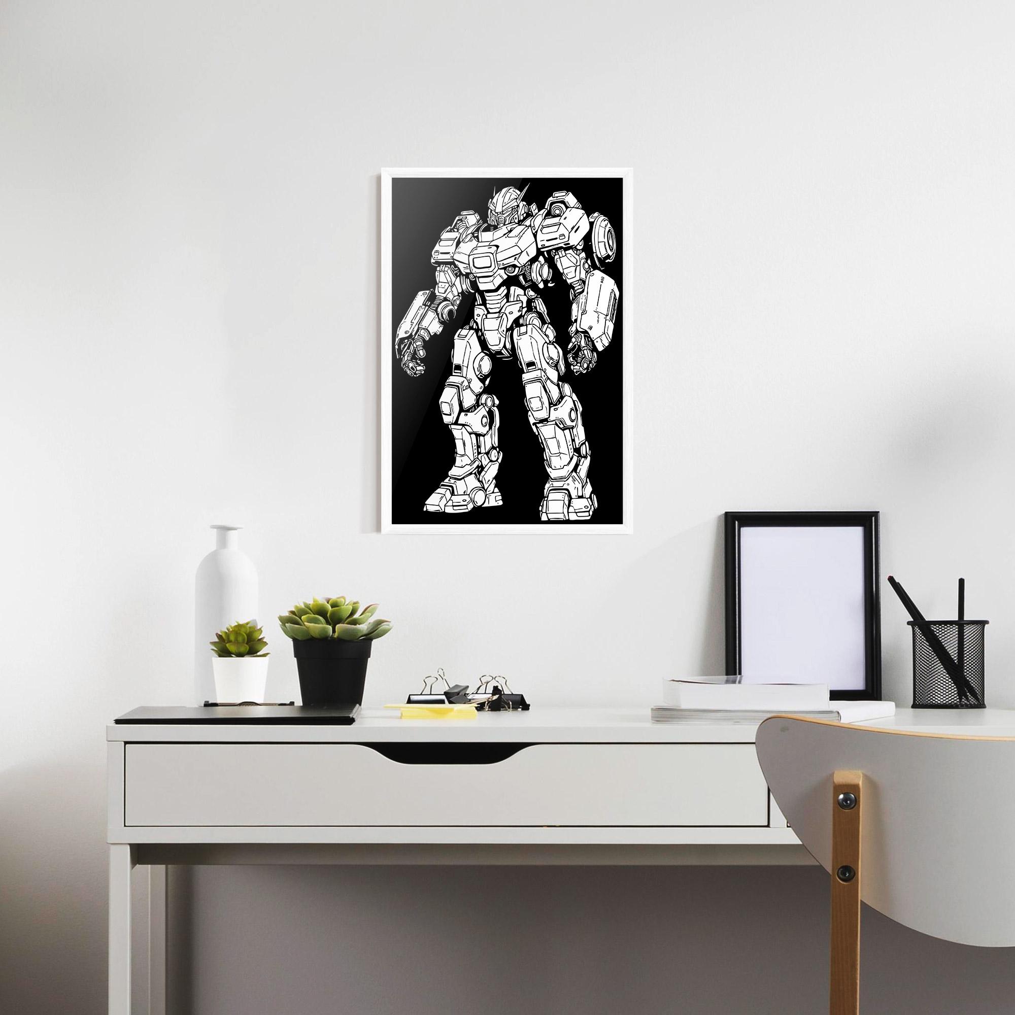 Poster Înrămat Battlefield Robot mockup 7