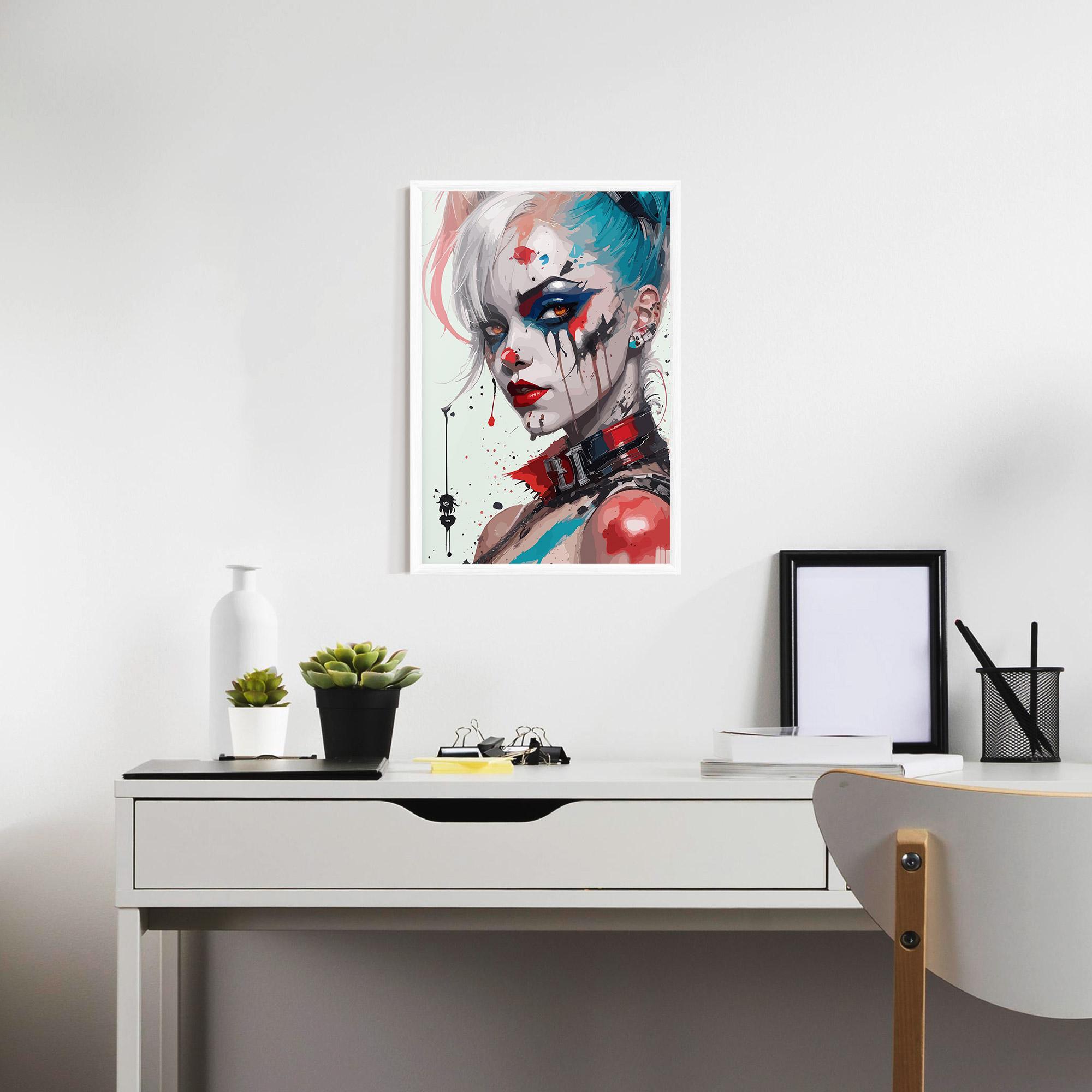 Poster Înrămat Harley Quin Art mockup 7