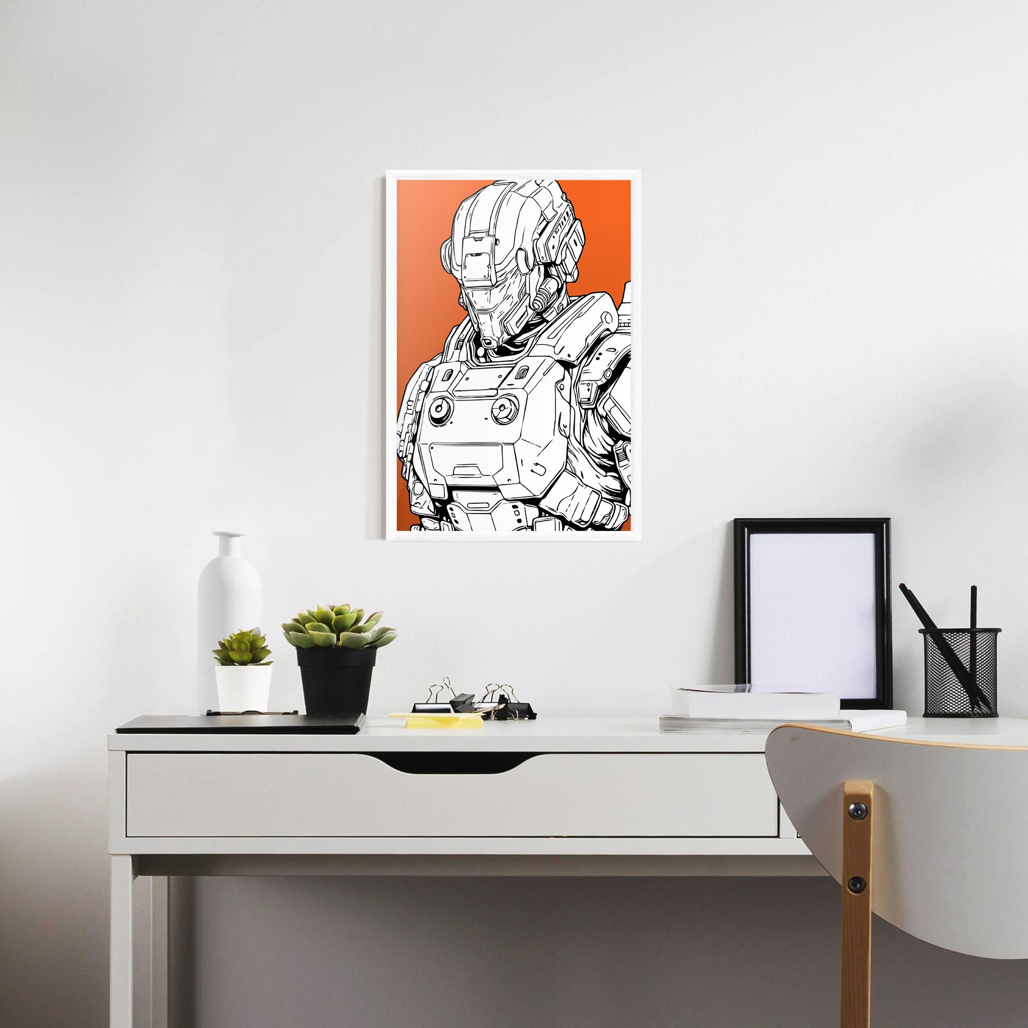 Poster Înrămat Robotech Armor mockup 7