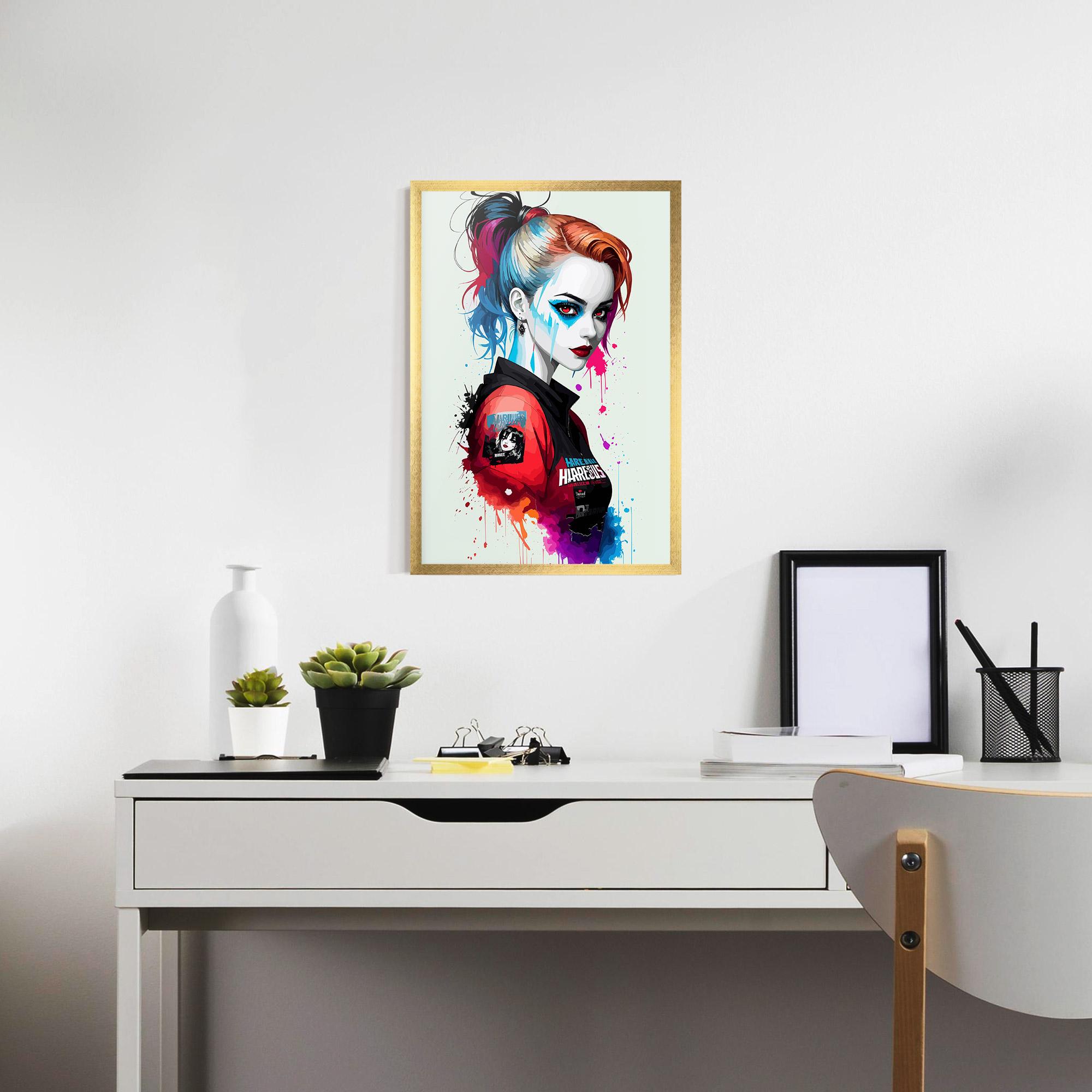 Poster Înrămat Harley Quin mockup 7