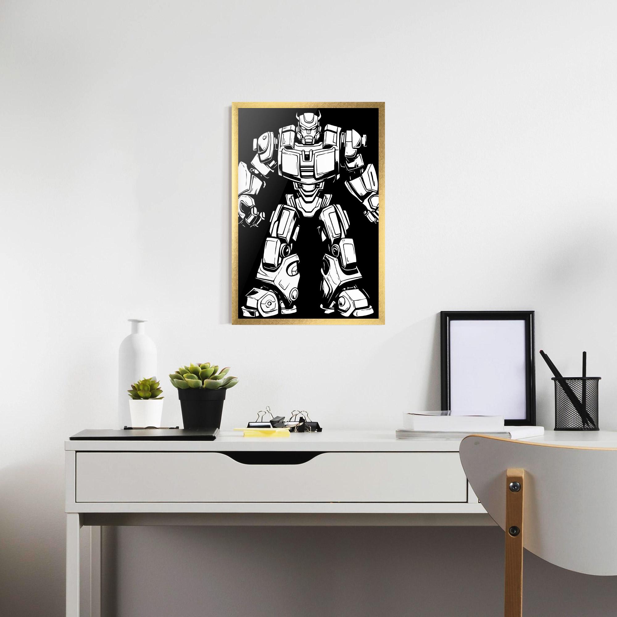 Poster Înrămat Robot Machine mockup 7