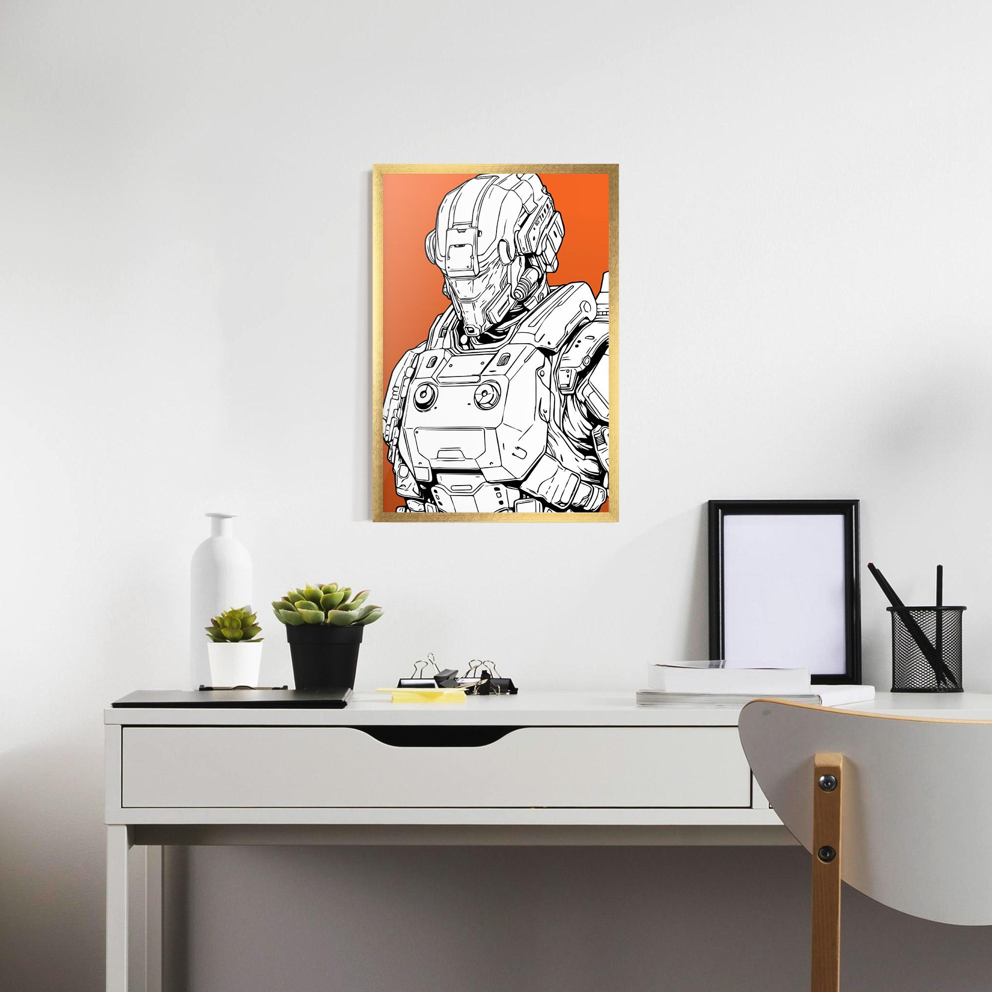 Poster Înrămat Robotech Armor mockup 7