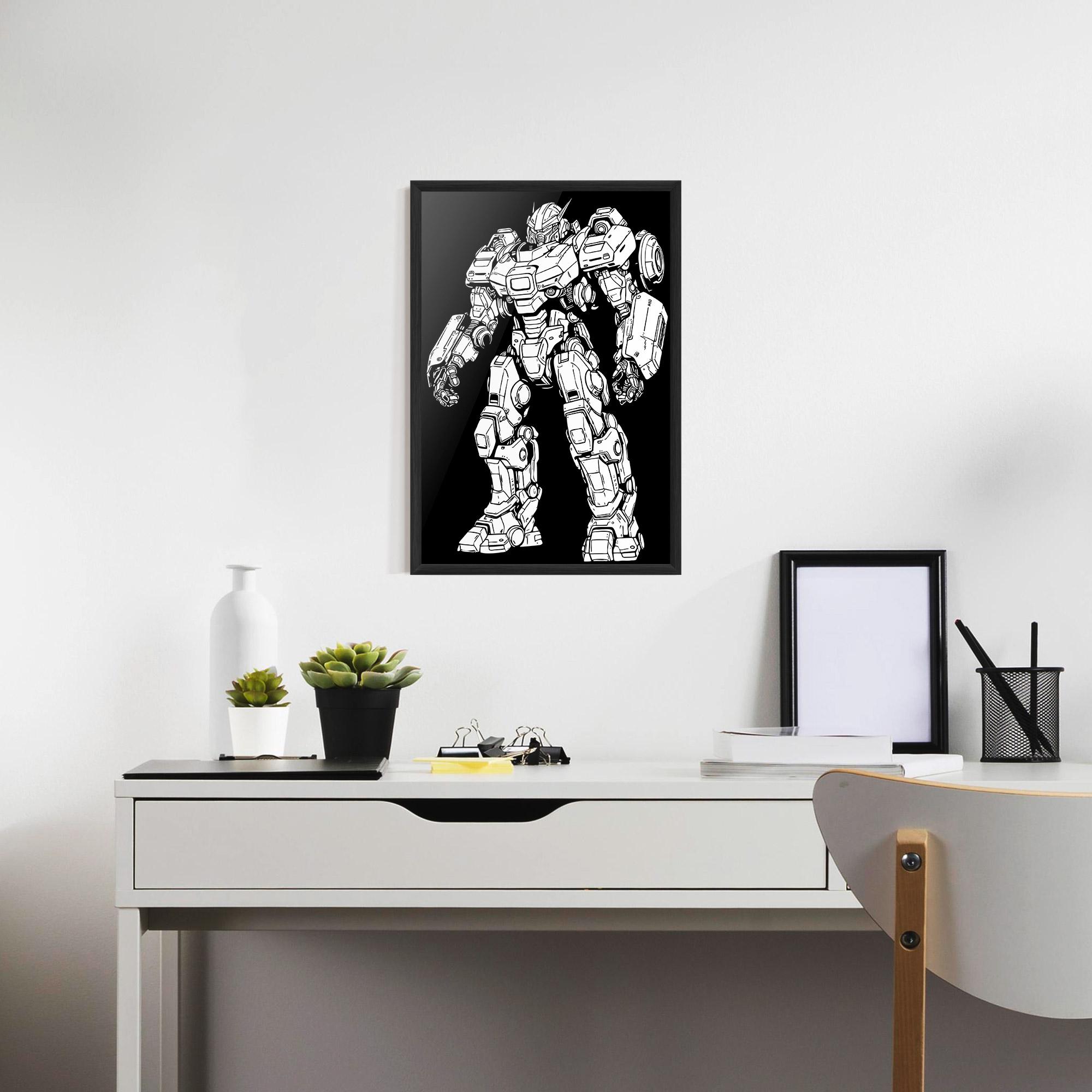 Poster Înrămat Battlefield Robot mockup 7