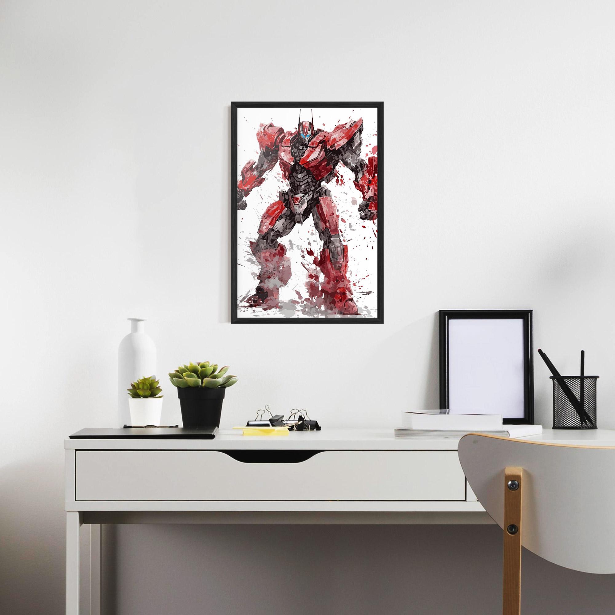 Poster Înrămat Red Sentinel Prime mockup 7