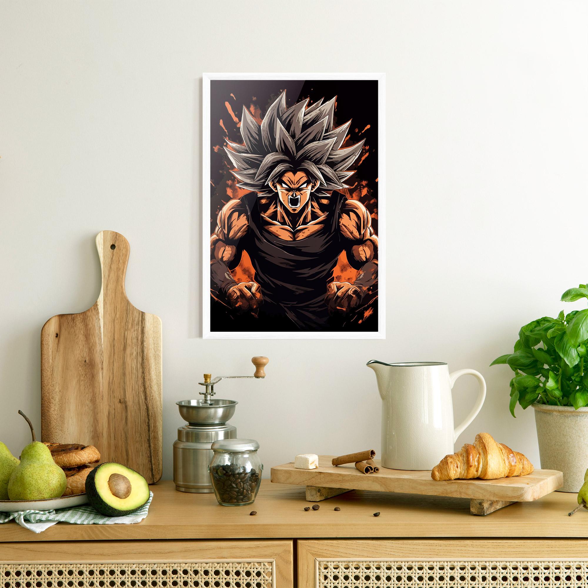 Poster Înrămat Goku mockup 8