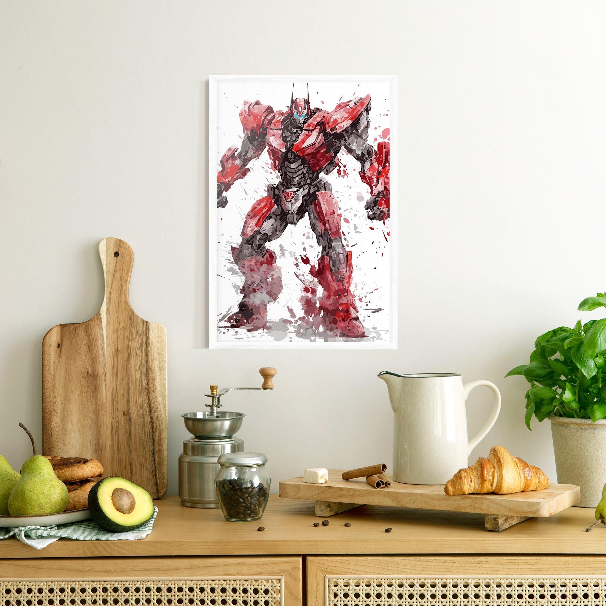 Poster Înrămat Red Sentinel Prime mockup 8