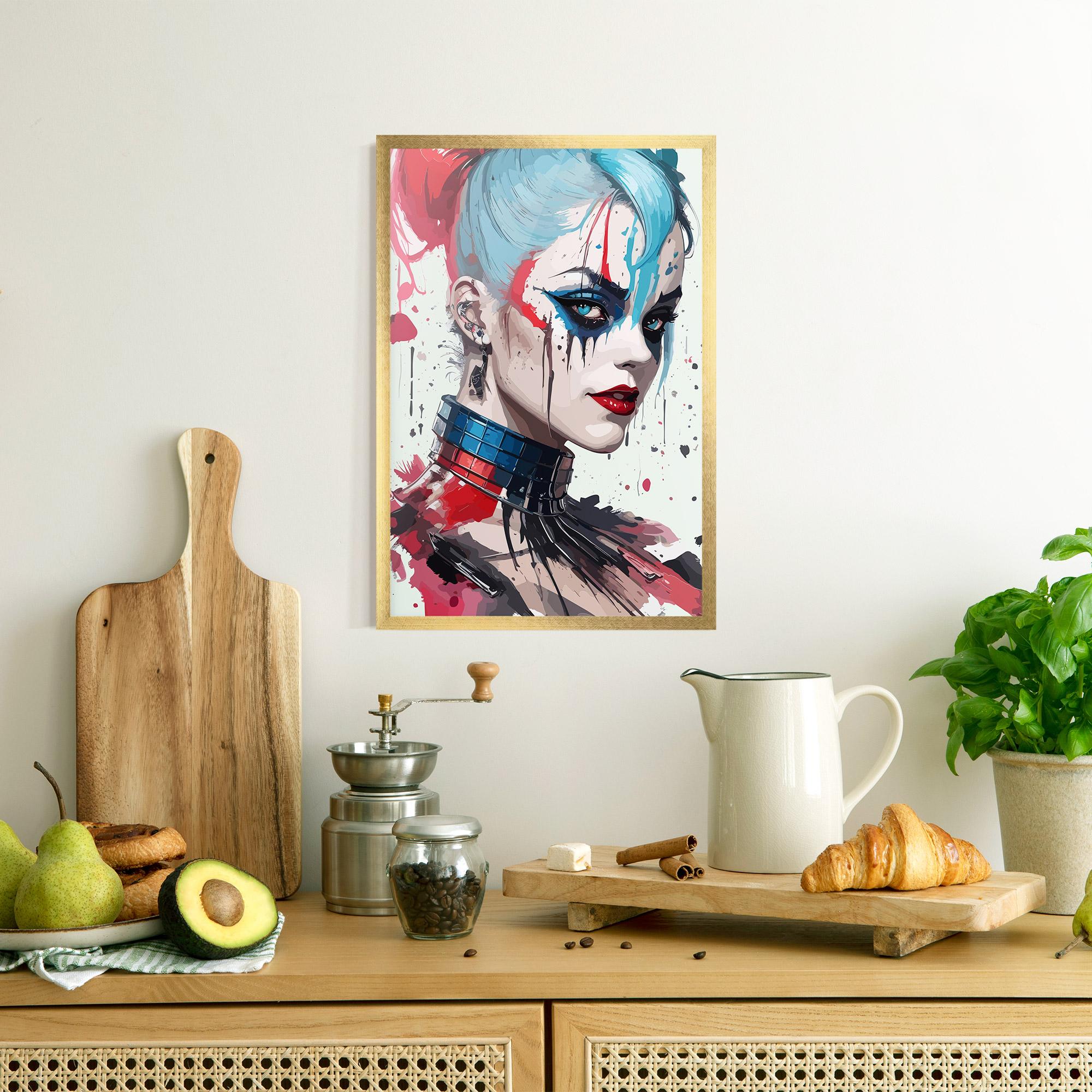 Poster Înrămat Art Harley Quin mockup 8