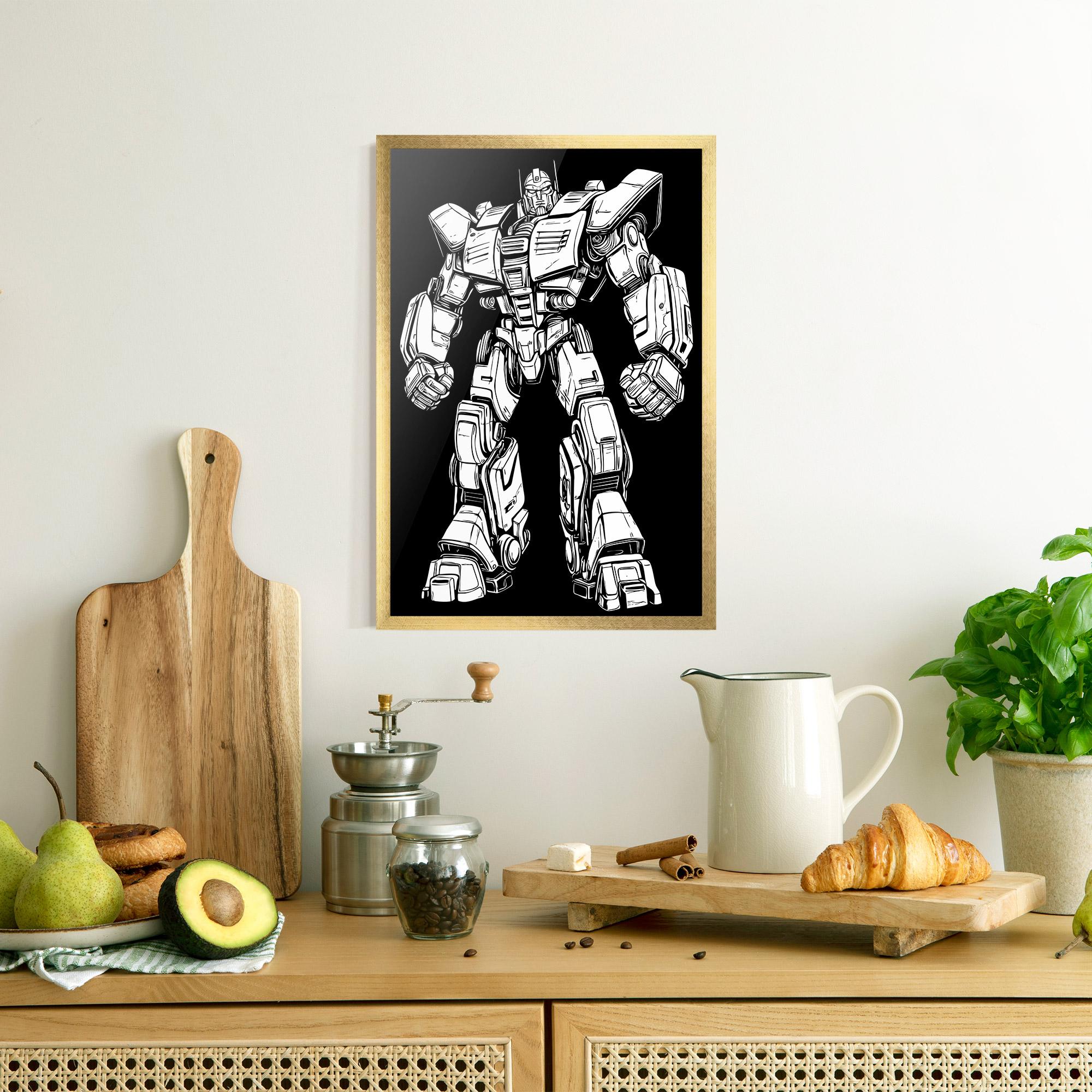 Poster Înrămat Battlefield Robot Art mockup 8