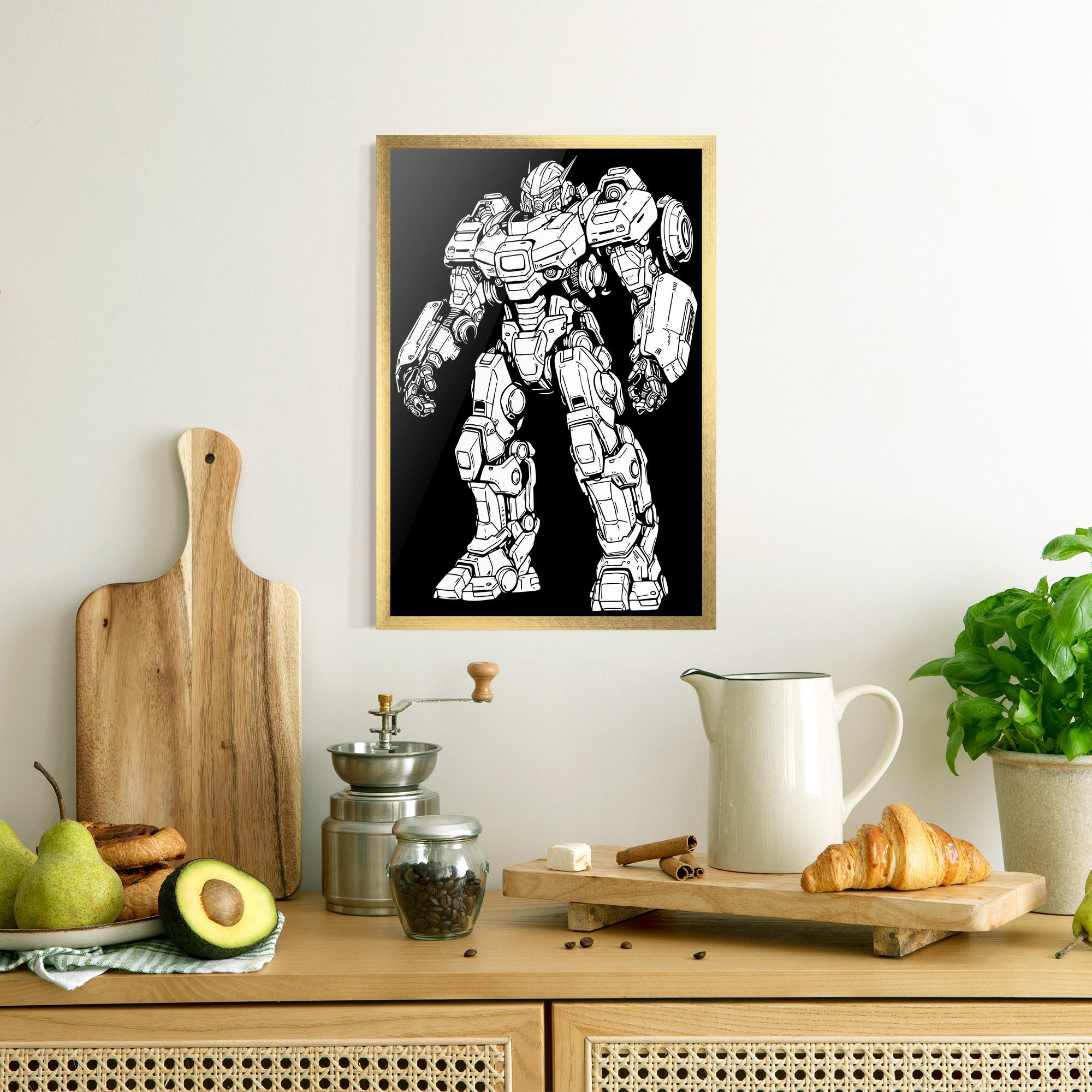 Poster Înrămat Battlefield Robot mockup 8