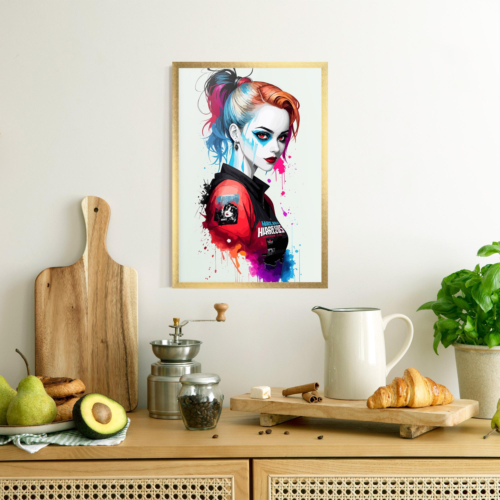 Poster Înrămat Harley Quin mockup 8