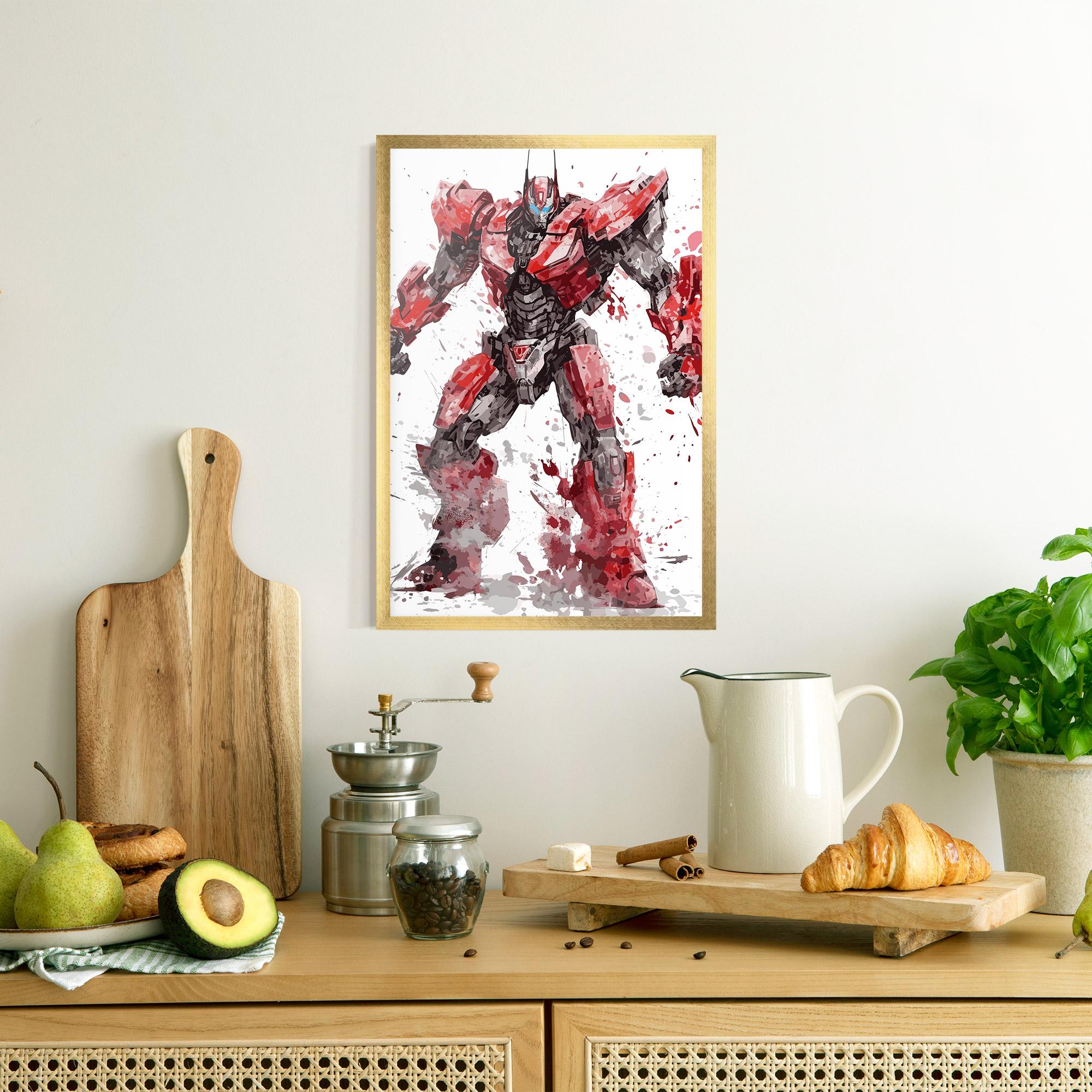 Poster Înrămat Red Sentinel Prime mockup 8