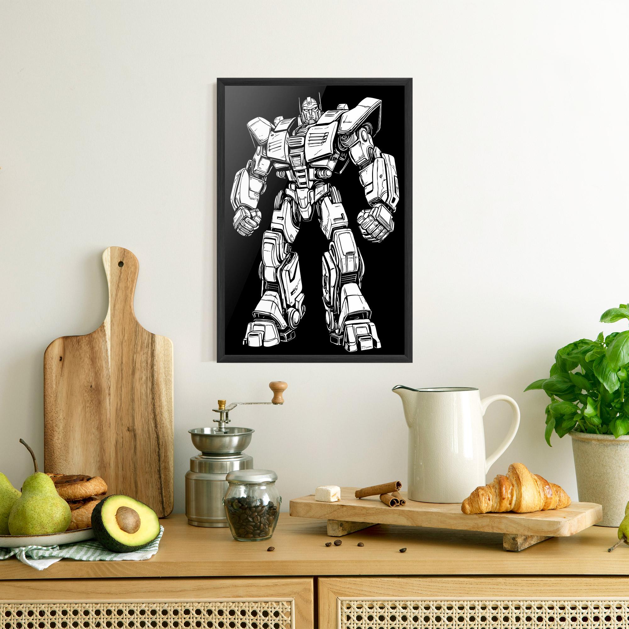 Poster Înrămat Battlefield Robot Art mockup 8